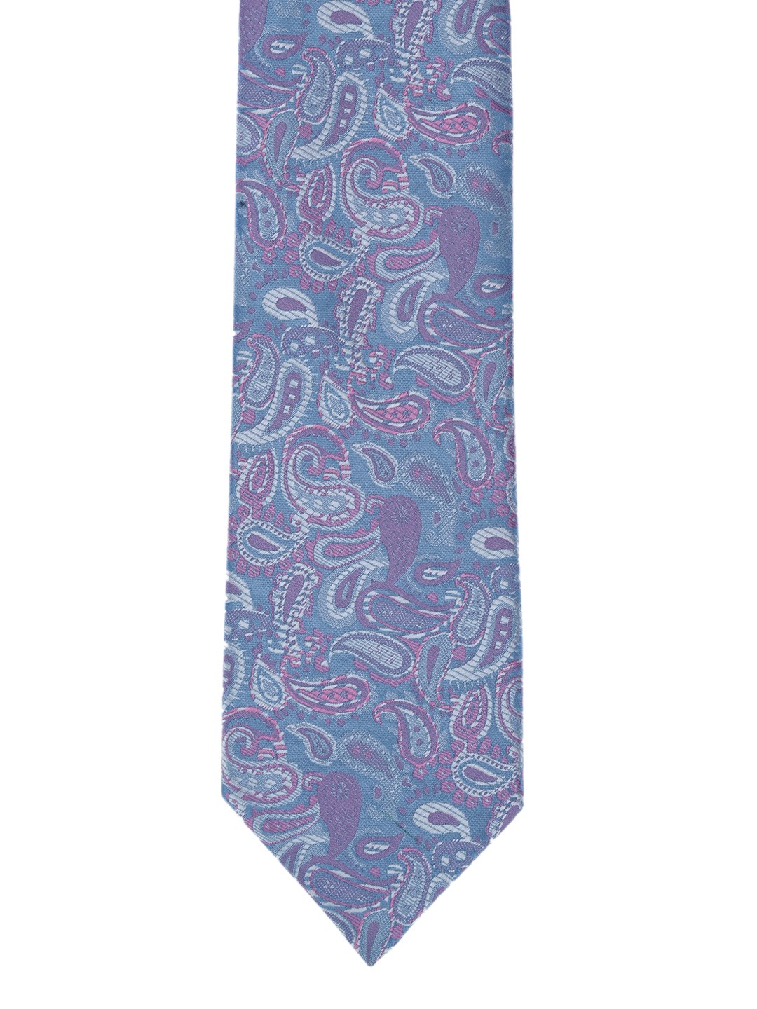 

Calvadoss Blue & Pink Woven Design Broad Tie