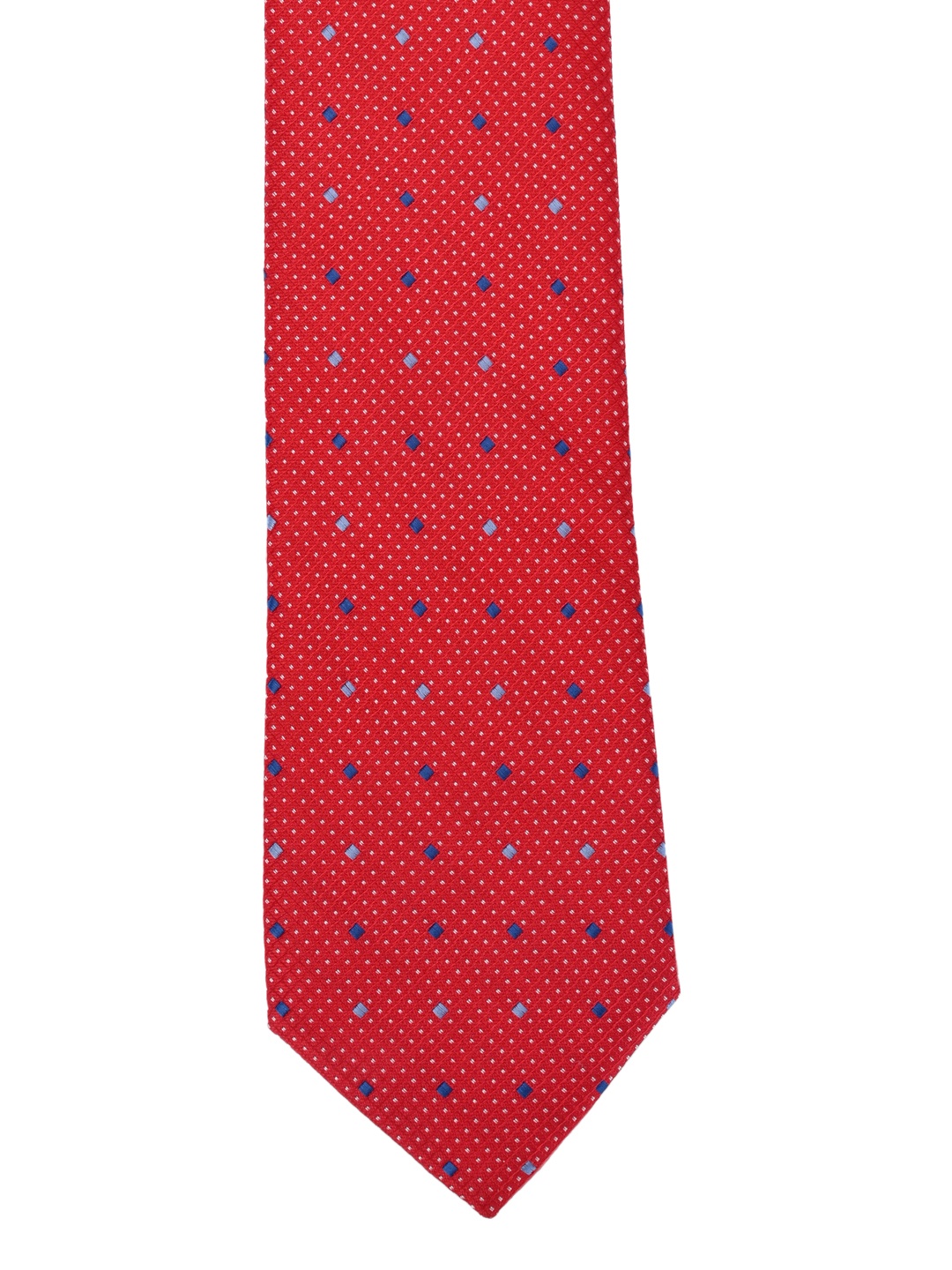 

Calvadoss Red & Blue Woven Design Broad Tie