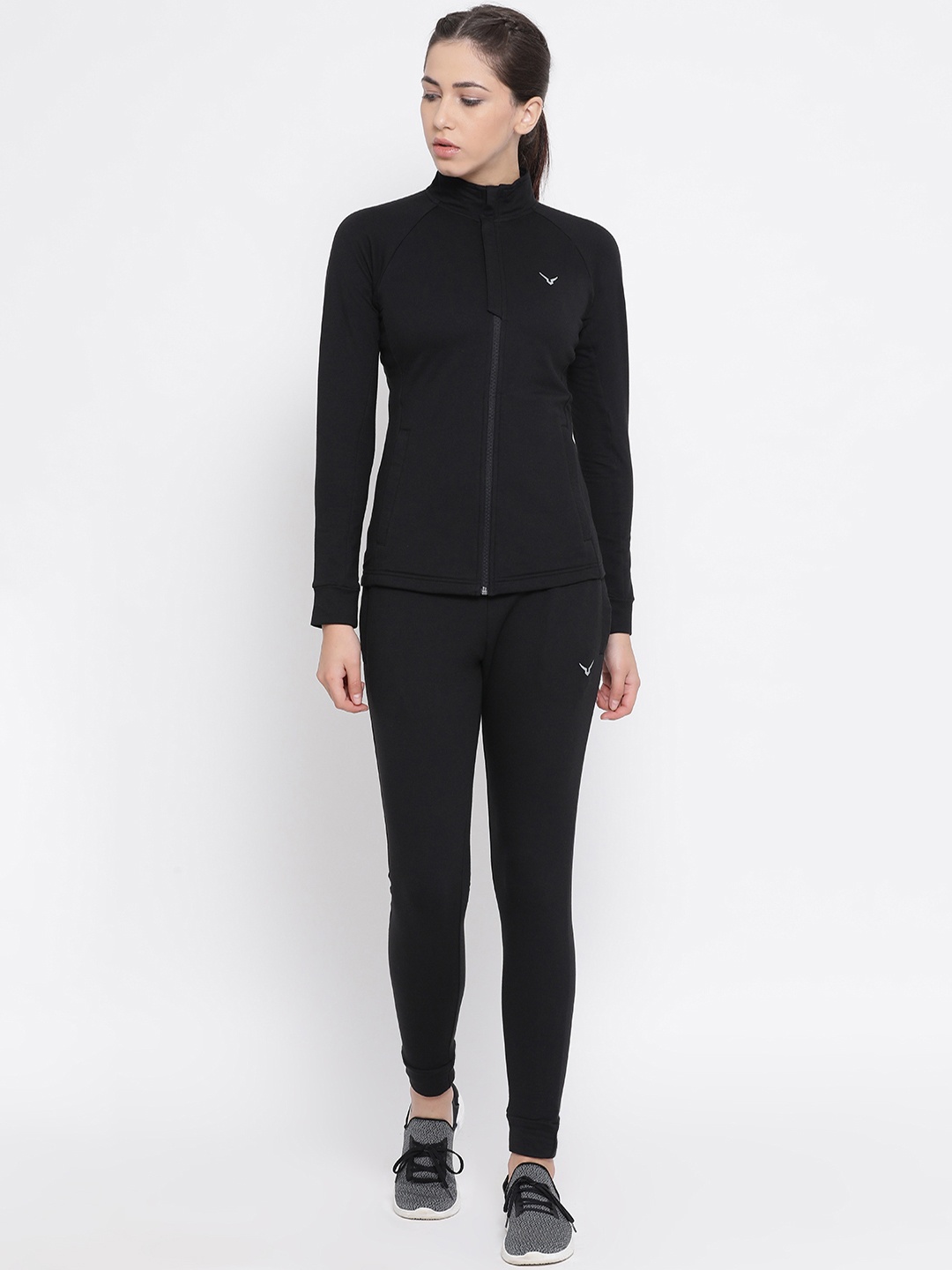 

Invincible Women Luxury Cotton Tracksuit, Black