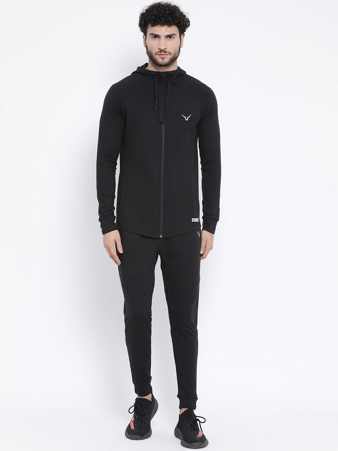 

Invincible Men Luxury Cotton Tracksuit, Black