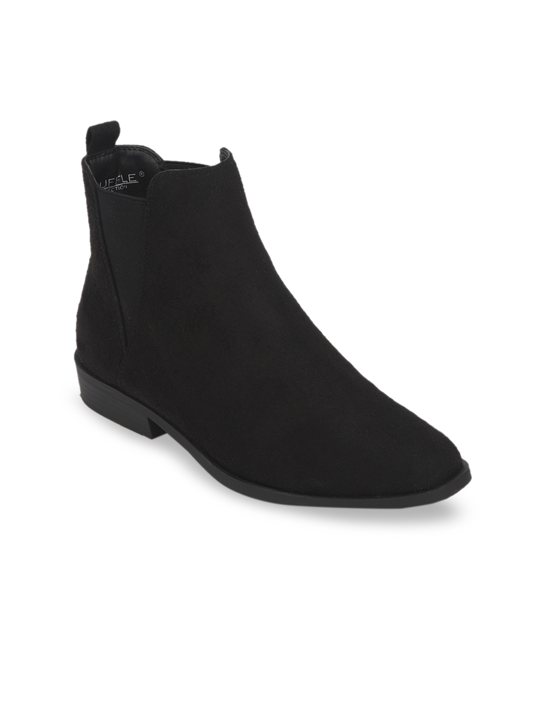 

Truffle Collection Women Black Solid Heeled Boots