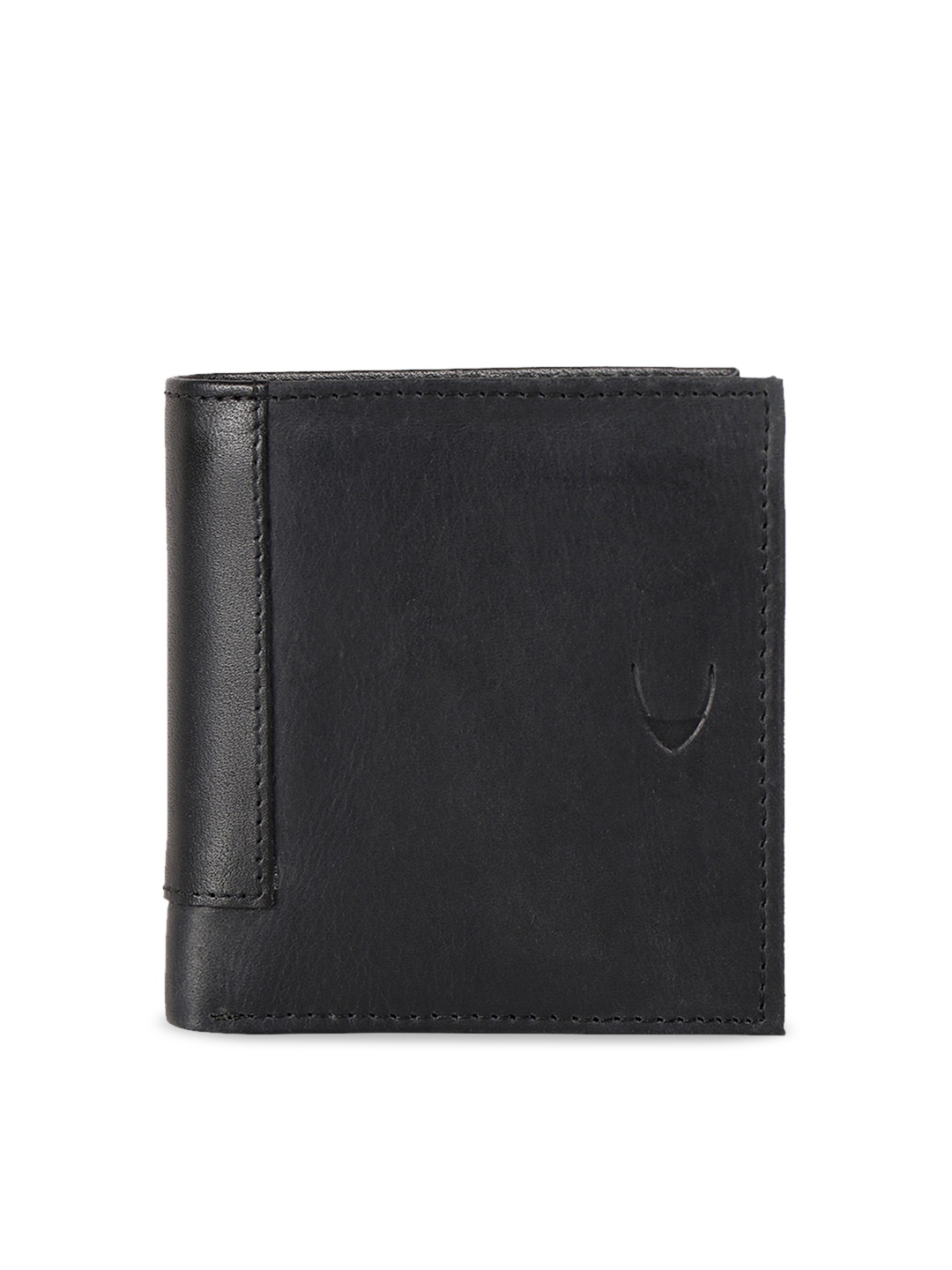 

Hidesign Men Black Solid Leather Two Fold Wallet