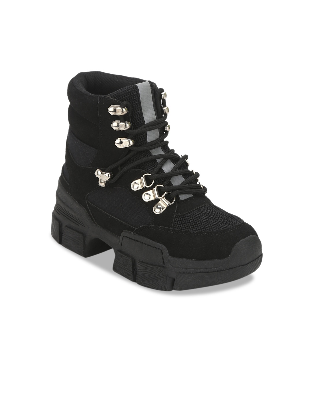

Truffle Collection Women Black Solid Heeled Boots