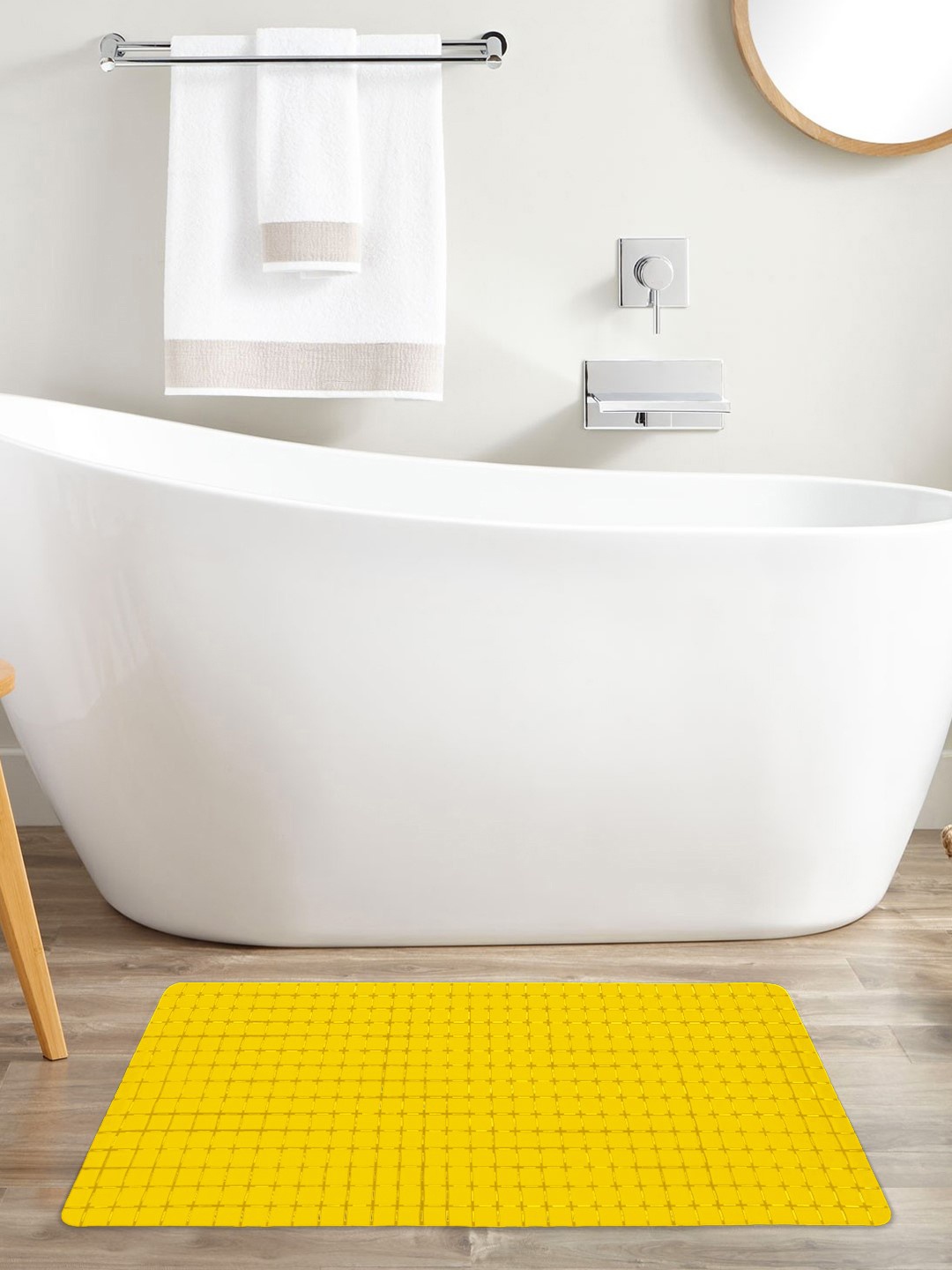 

Story@Home Yellow PVC Anti-Slip Shower Mat