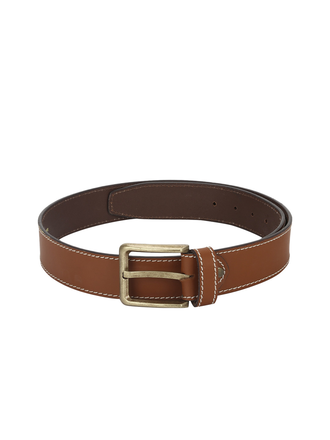 

Red Tape Men Brown Solid Leather Belt