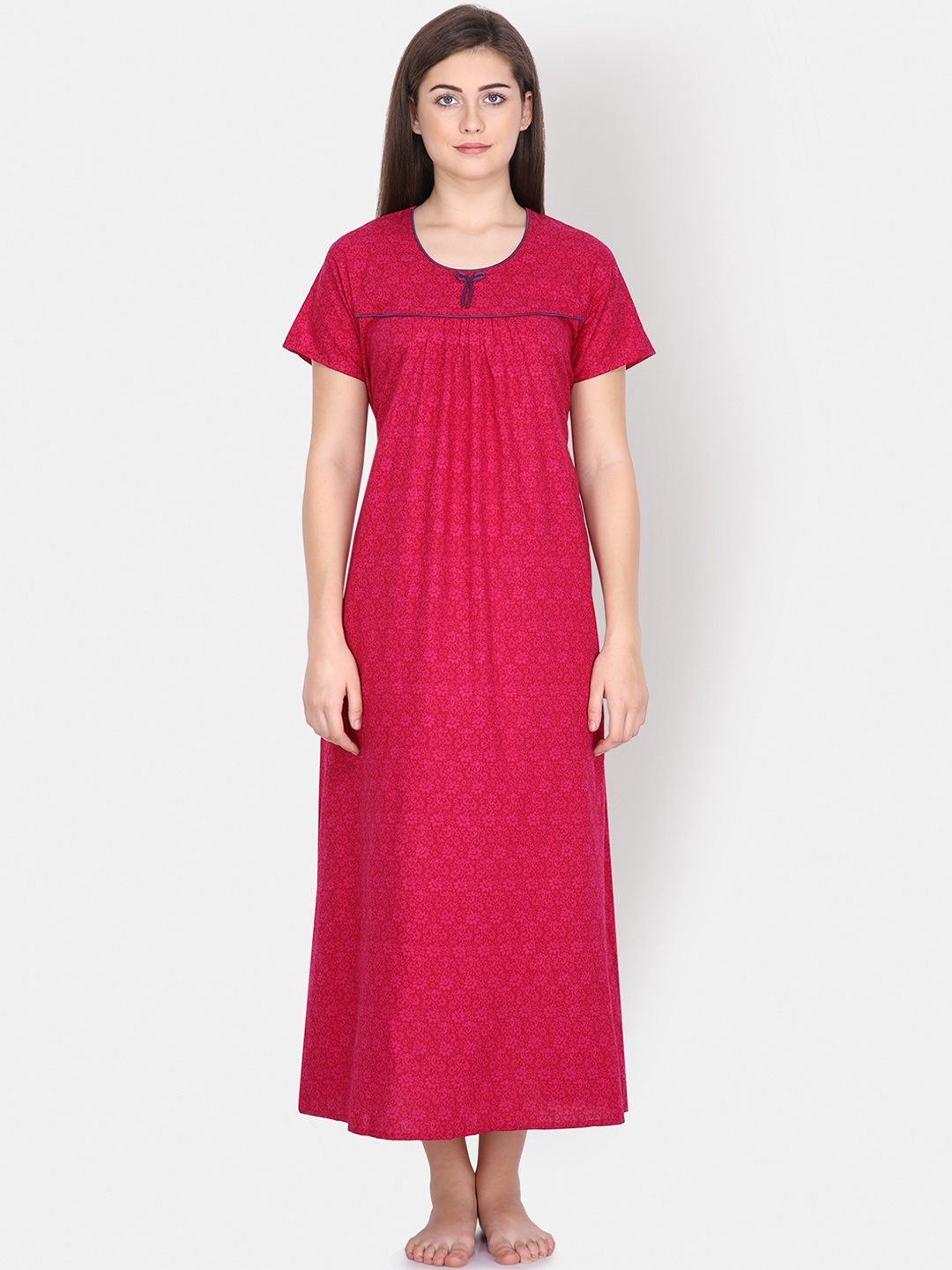 

Klamotten Red Printed Nightdress