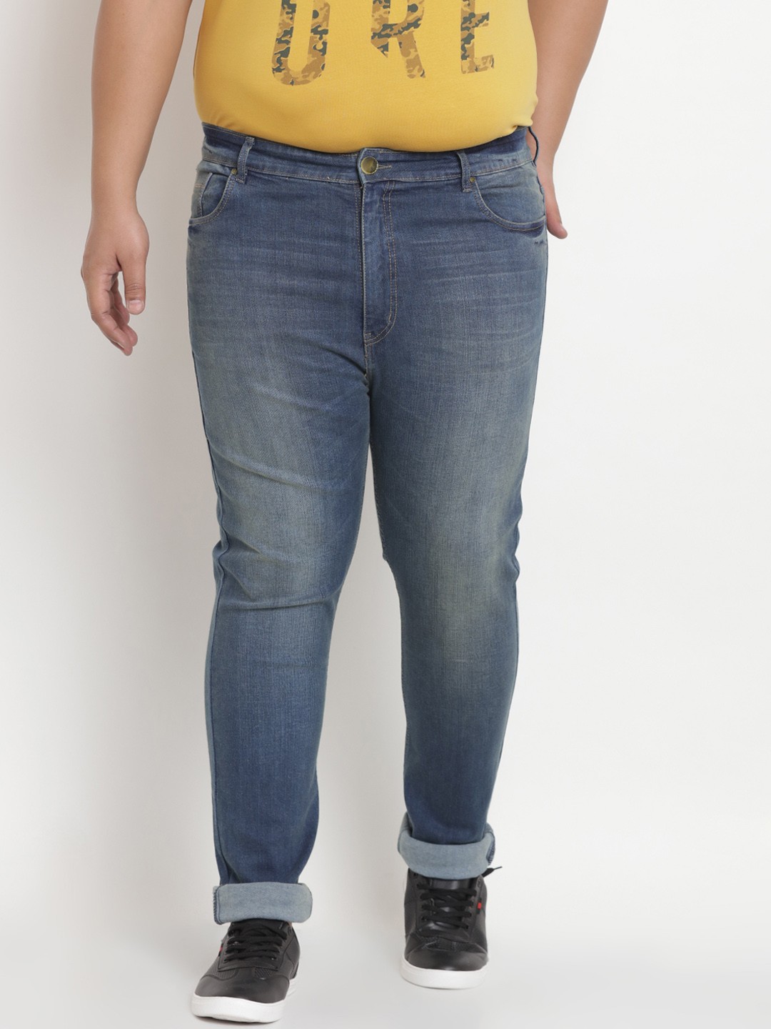 

Dais Men Blue Regular Fit Mid-Rise Clean Look Stretchable Jeans