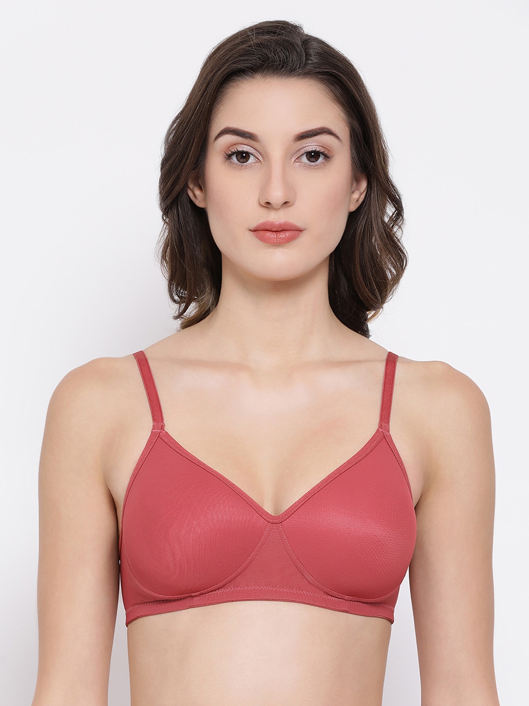 

Clovia Coral Solid Non-Wired Lightly Padded T-shirt Bra BR1480A2232B