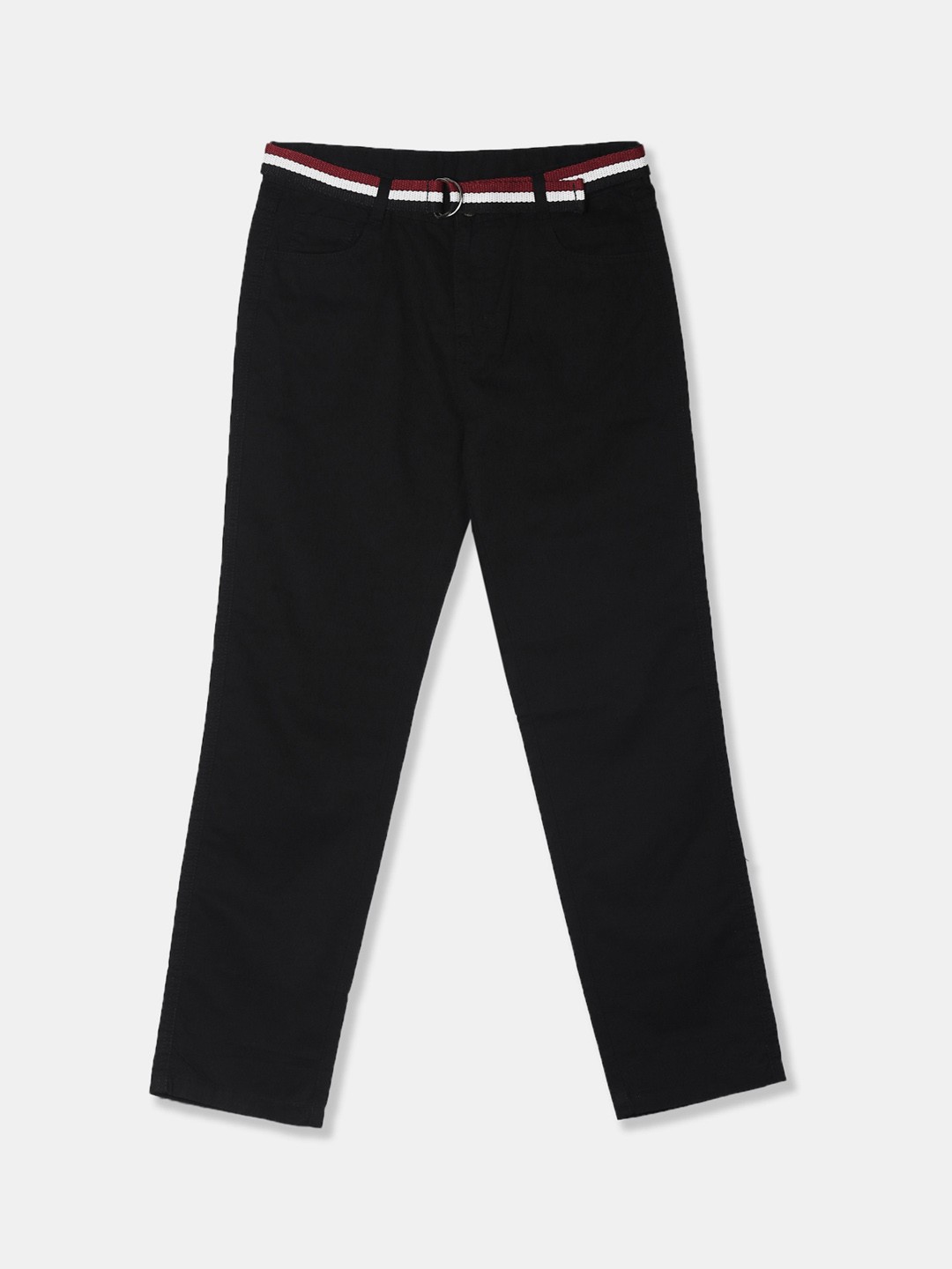 

Cherokee Boys Black Regular Fit Solid Regular Trousers