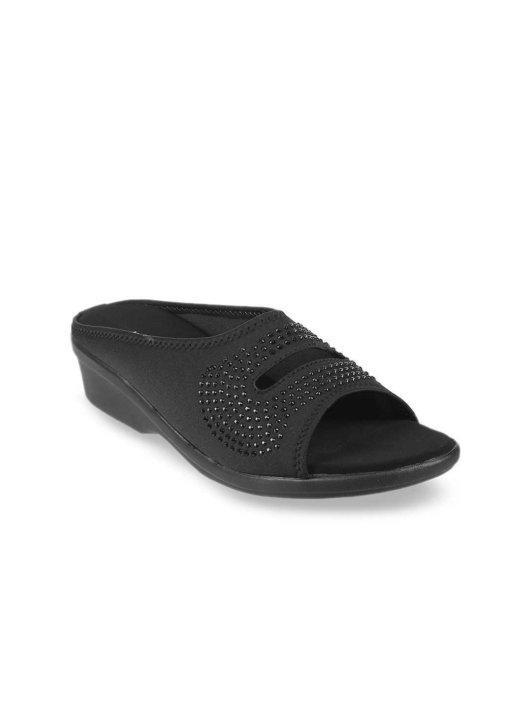 

WALKWAY by Metro Women Black Embellished Heels