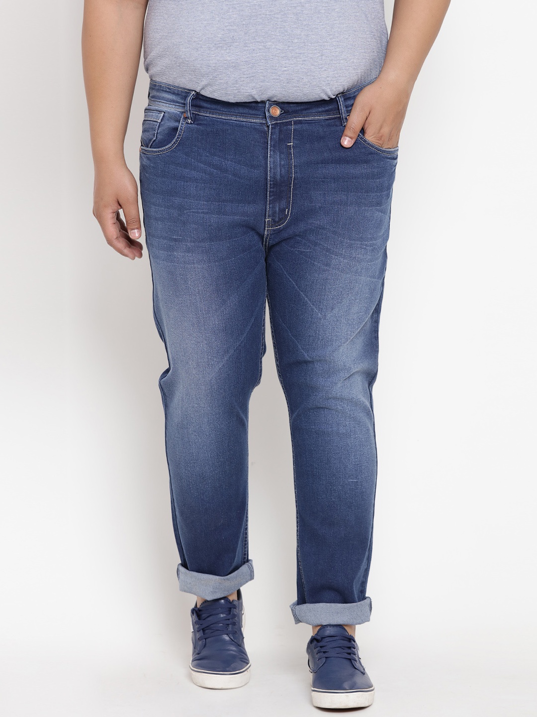 

Dais Men Blue Regular Fit Mid-Rise Clean Look Stretchable Jeans