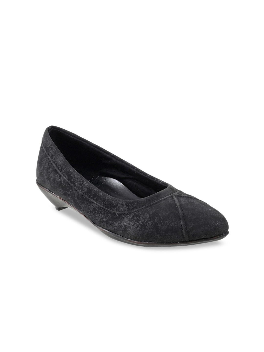 

WALKWAY by Metro Women Black Solid Ballerinas