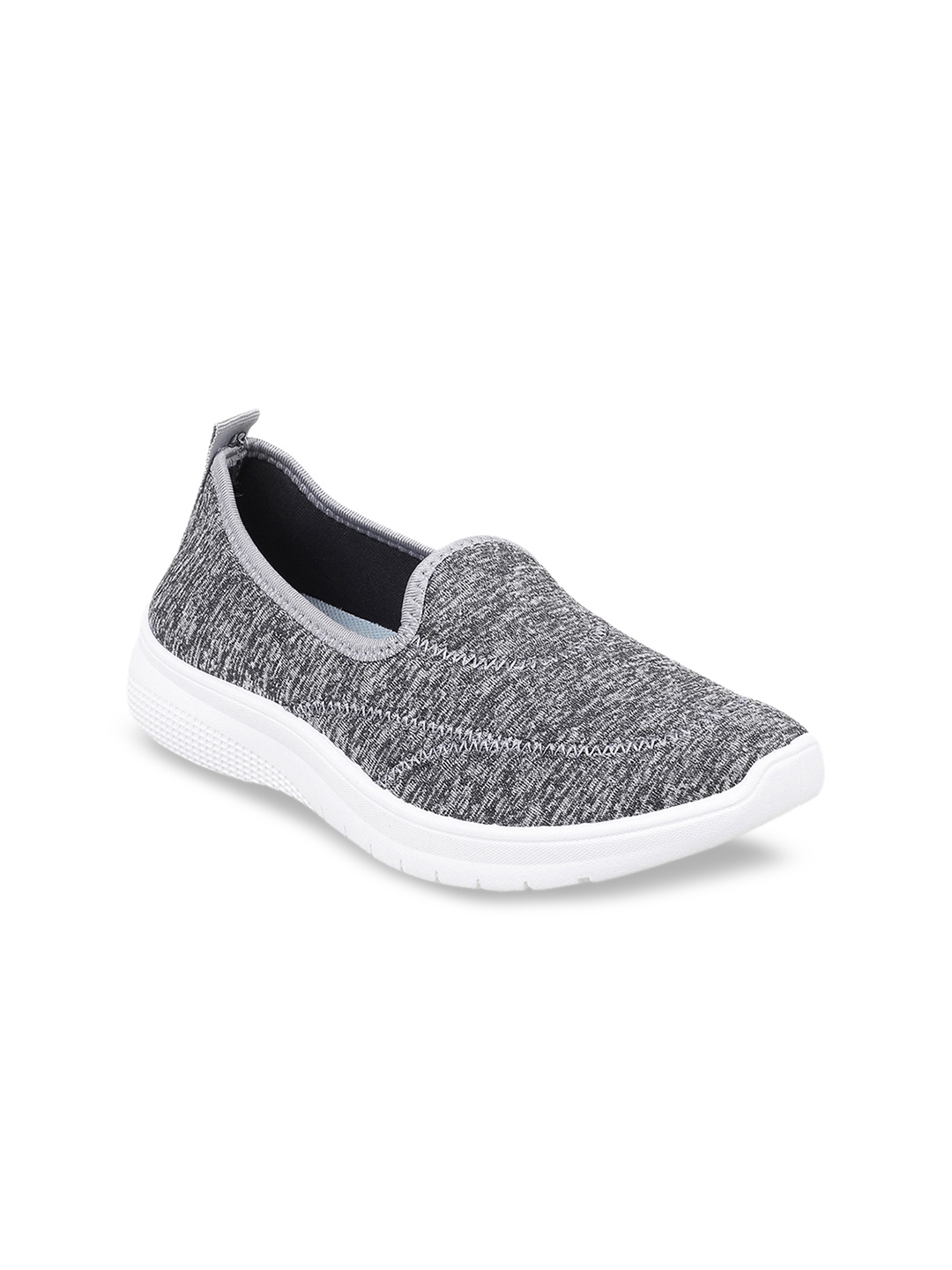 WALKWAY by Metro Women Grey Slip-On Sneakers