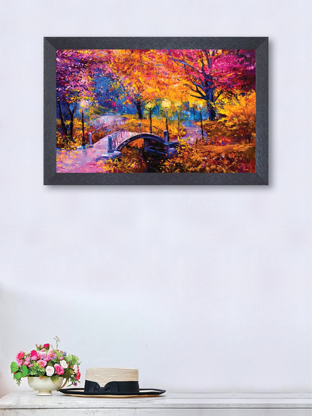 

nest ART Multicoloured Nature Framed Painting, Multi