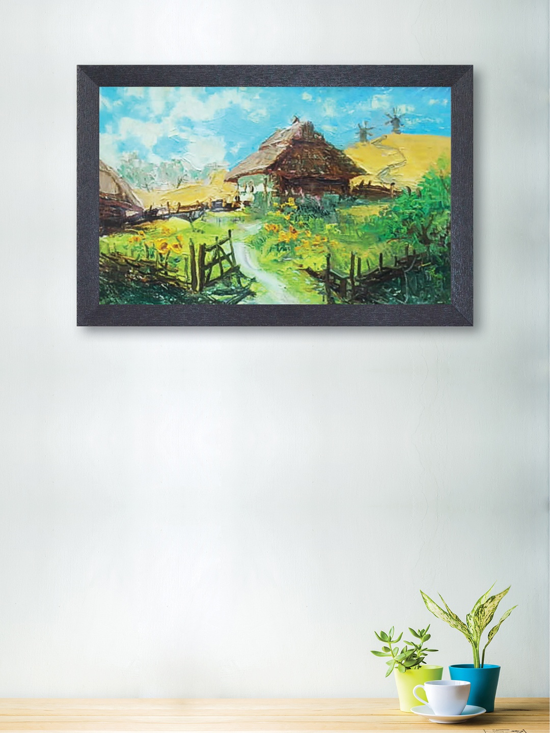 

nest ART Blue & Green Nature Landscape Framed Wall Art