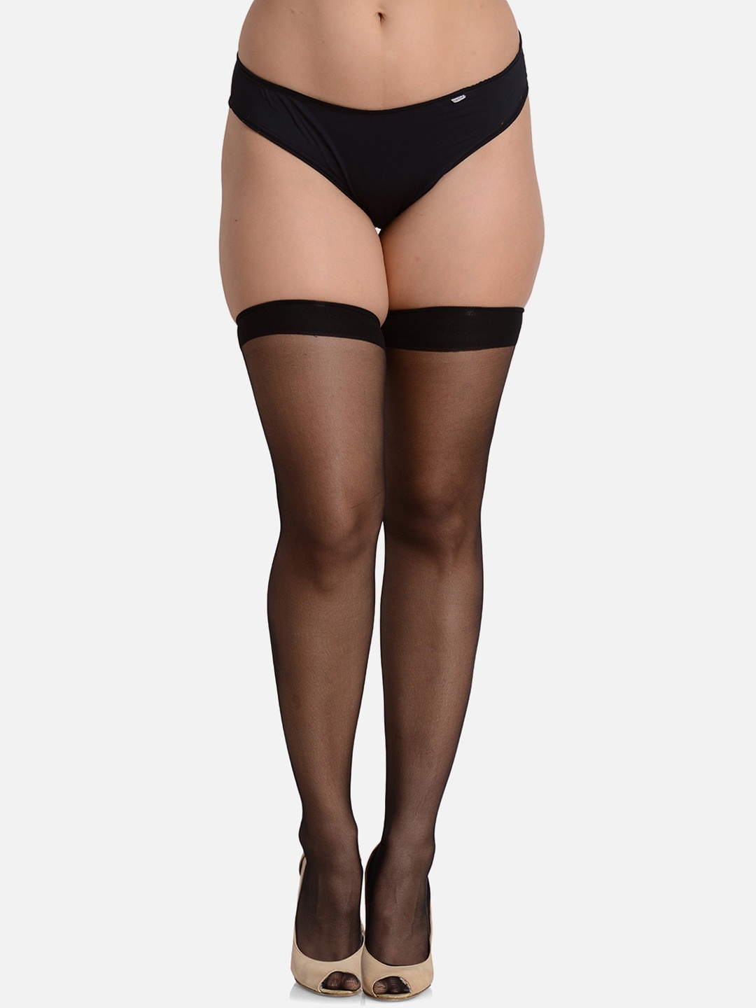 

Mod & Shy Women Black Solid Socks Stockings