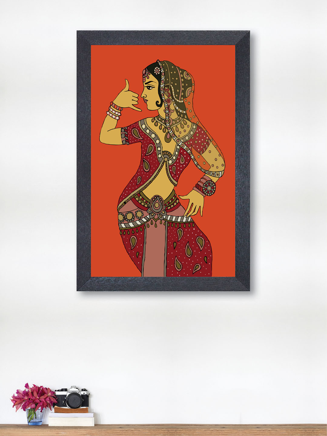 

nest ART Orange & Red Beautiful Woman Wood Wall Art