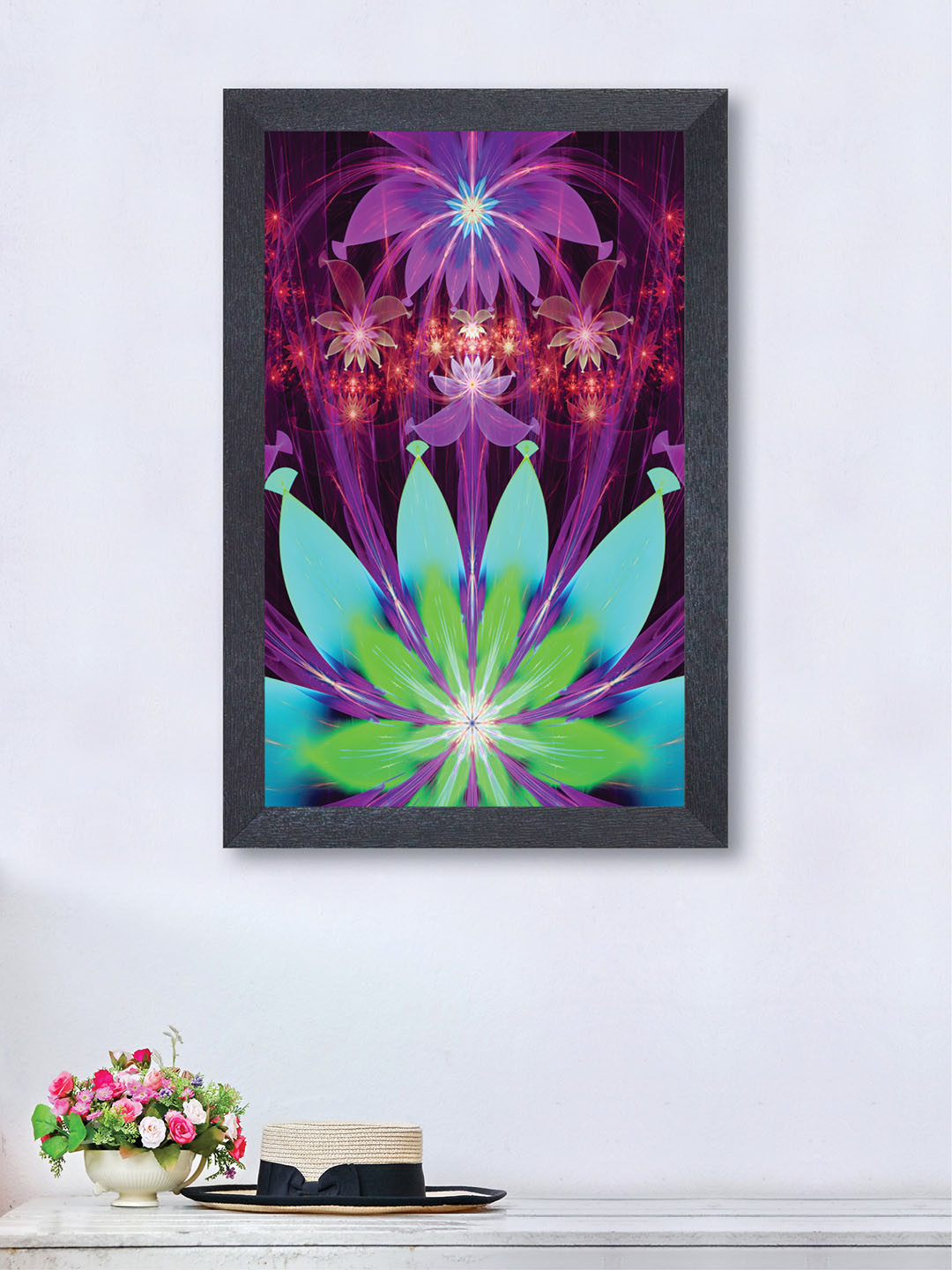 

nest ART Purple & Blue Abstract framed Wall Art