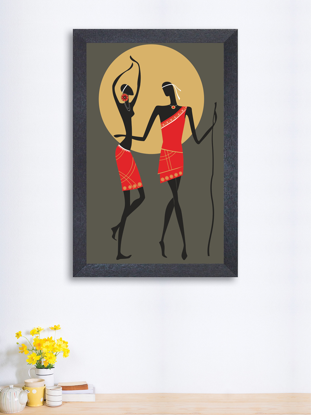 

nest ART Red and Olive Watercolour African Beauty Wall Art