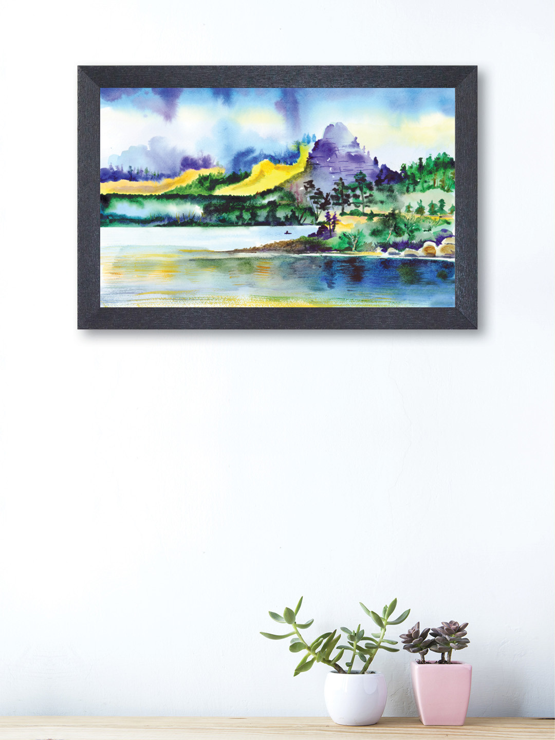 

nest ART Blue & Yellow Wood Nature Wall Art