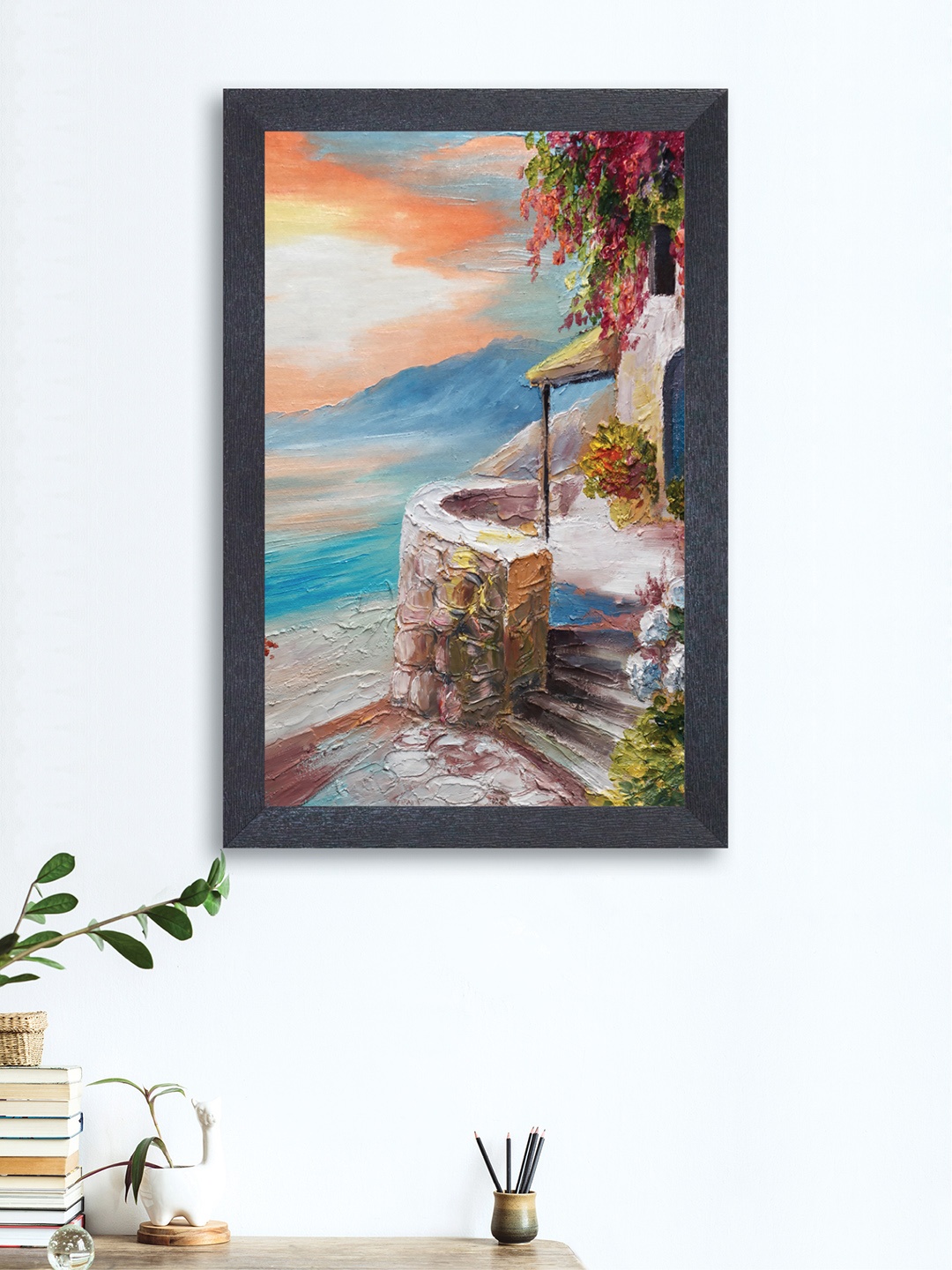 

nest ART Multicoloured Nature Framed Painting, Multi