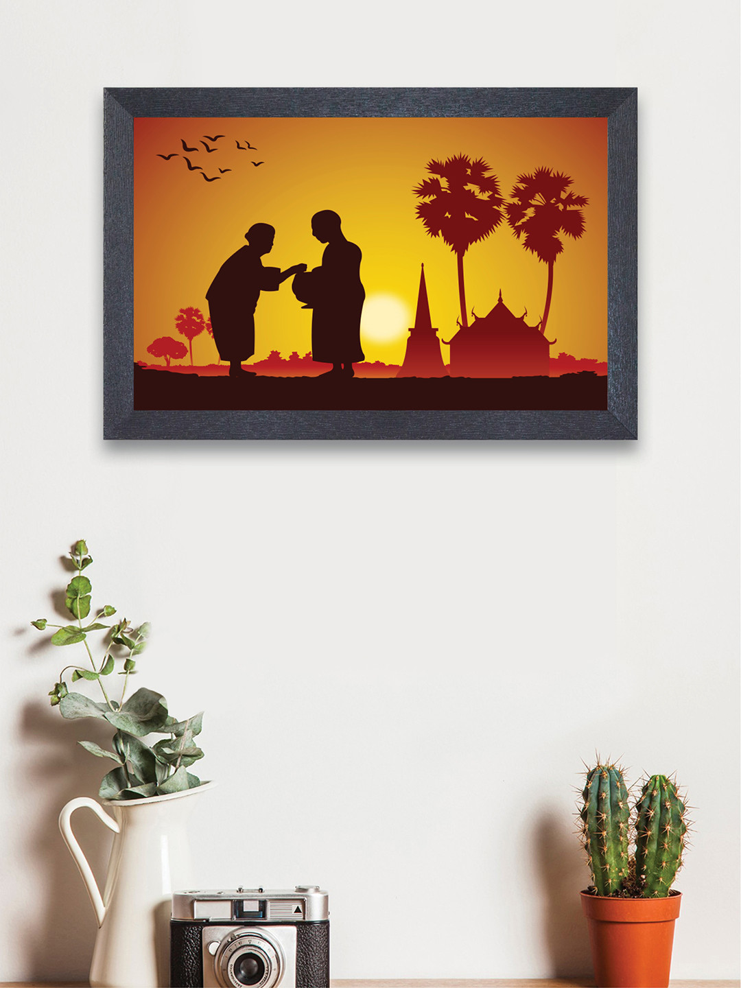 

nest ART Yellow & Red Hello Good Morning Framed Wood Wall Art