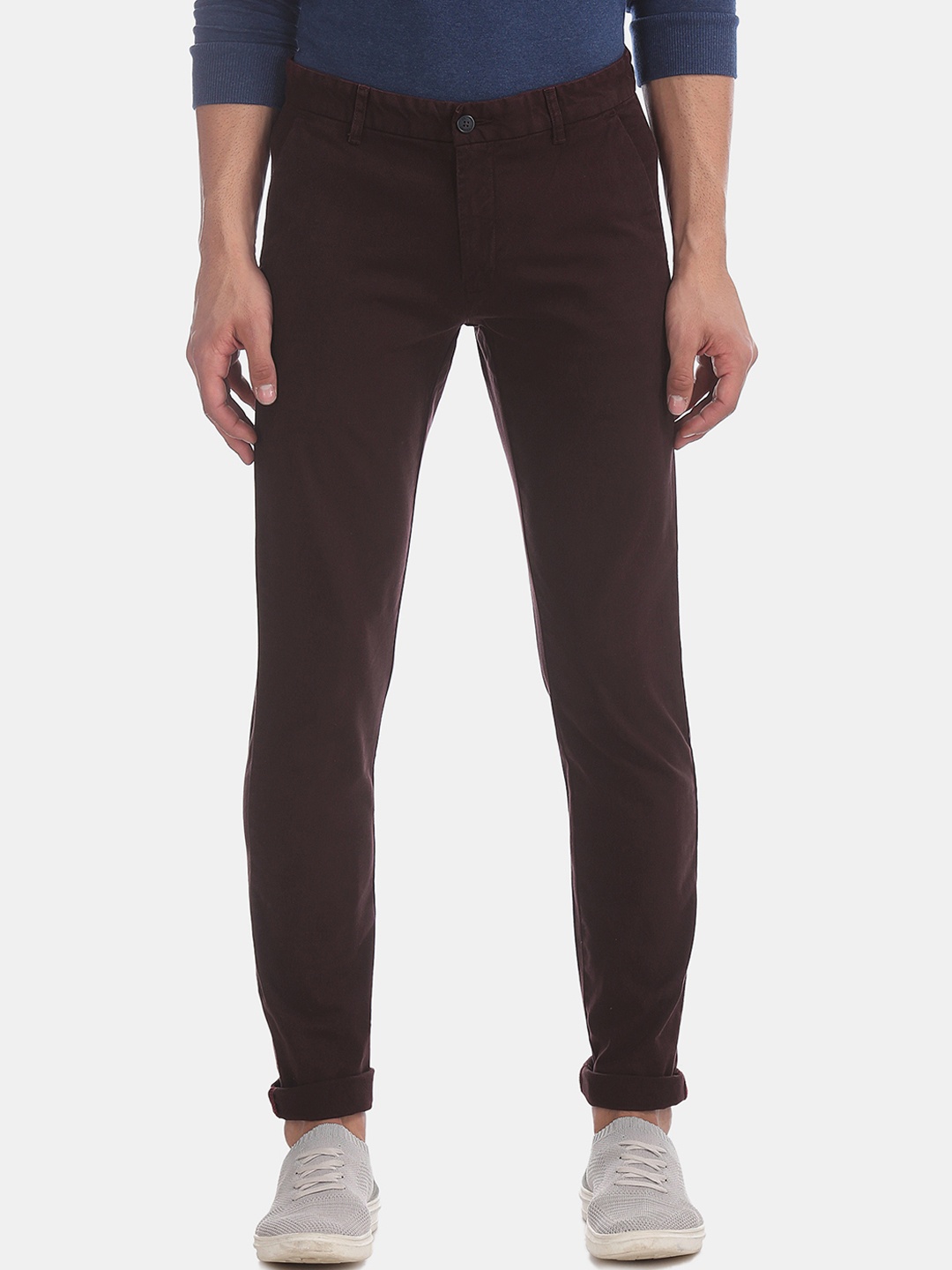 

Arrow Sport Men Maroon Slim Fit Solid Chinos