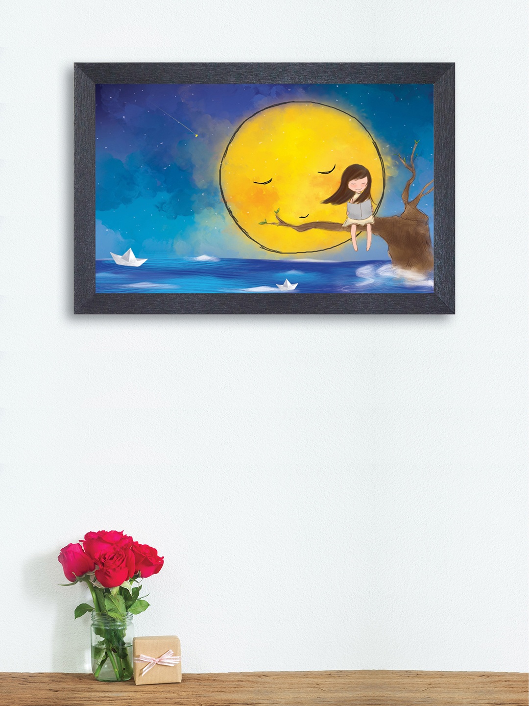 

nest ART Blue & Yellow Synthetic Wood Abstract Wall Art