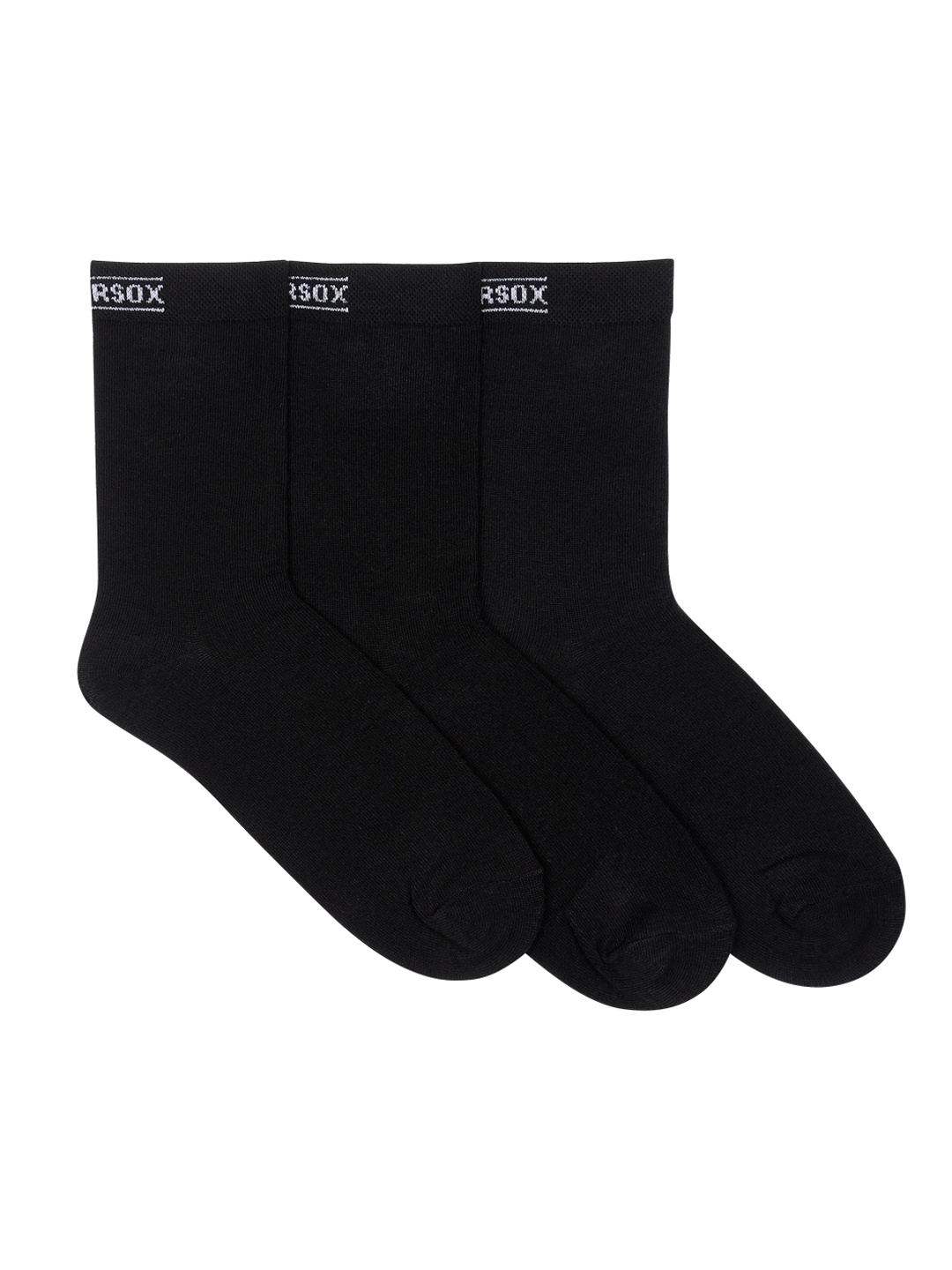 

Supersox Women Pack of 3 Black Solid Calf-Length Socks