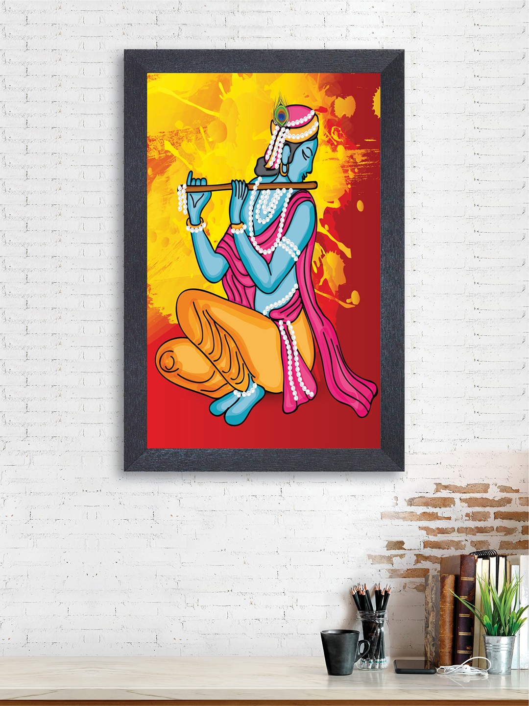 

nest ART Red & Yellow Krishna Wall Art