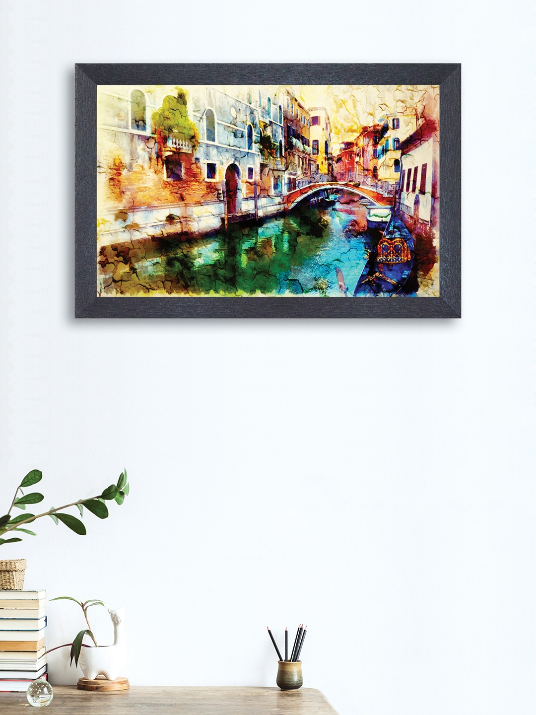 

nest ART Multicoloured Nature Framed Wall Art, Blue