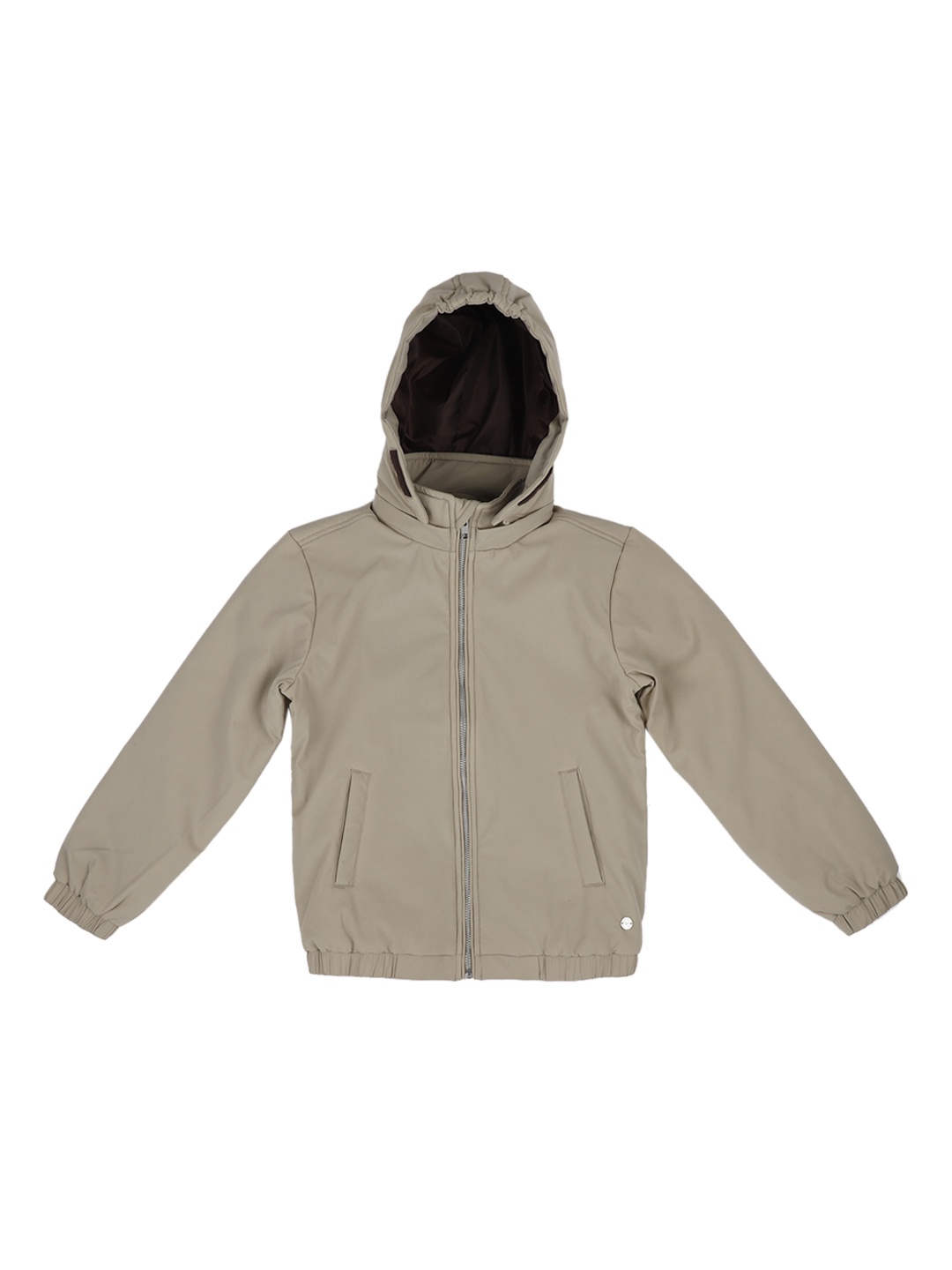 

Allen Solly Junior Girls Beige Solid Padded Hooded Padded Jacket