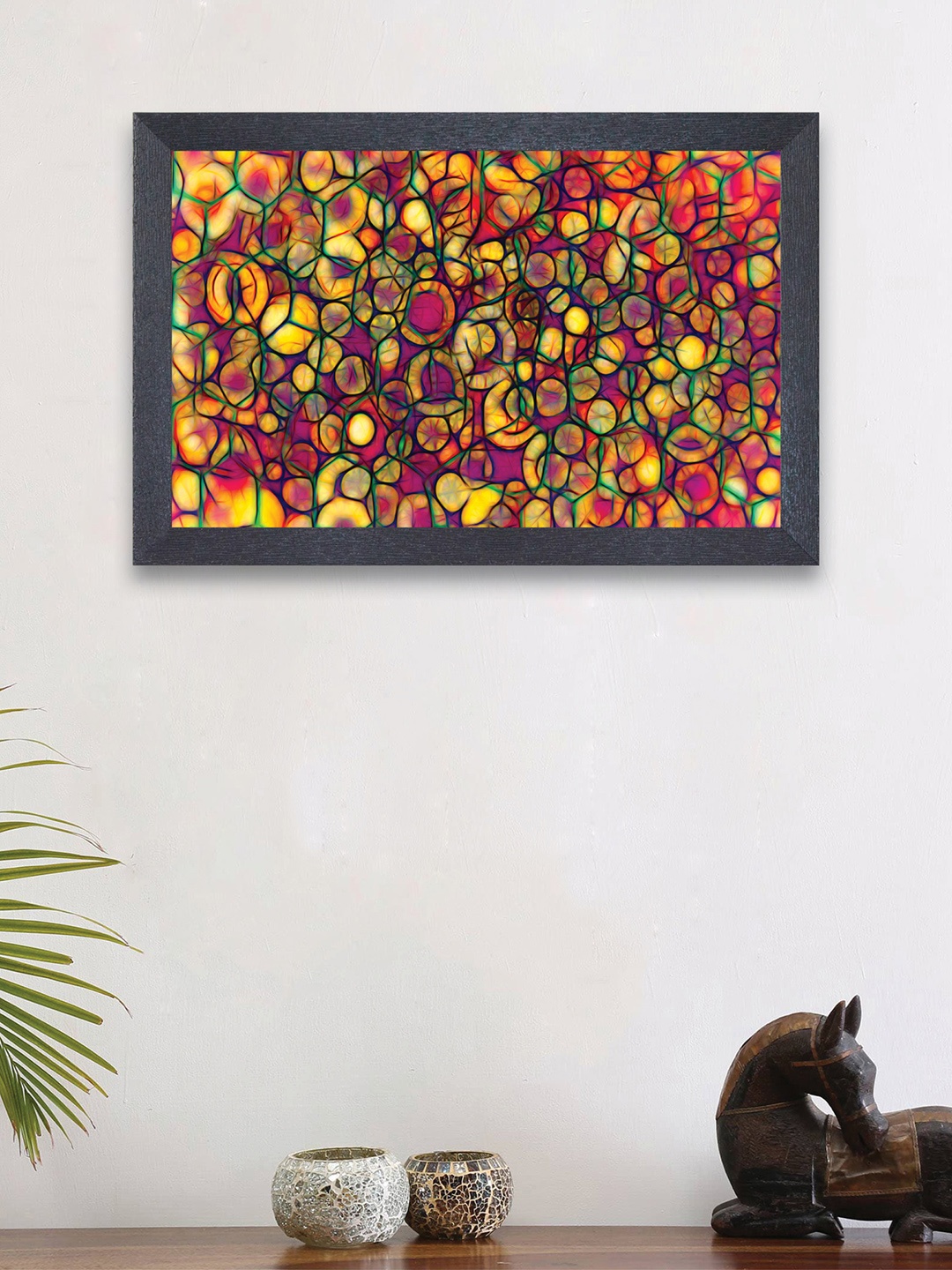 

nest ART Multi-Coloured Textured Frame Abstract Wall Art