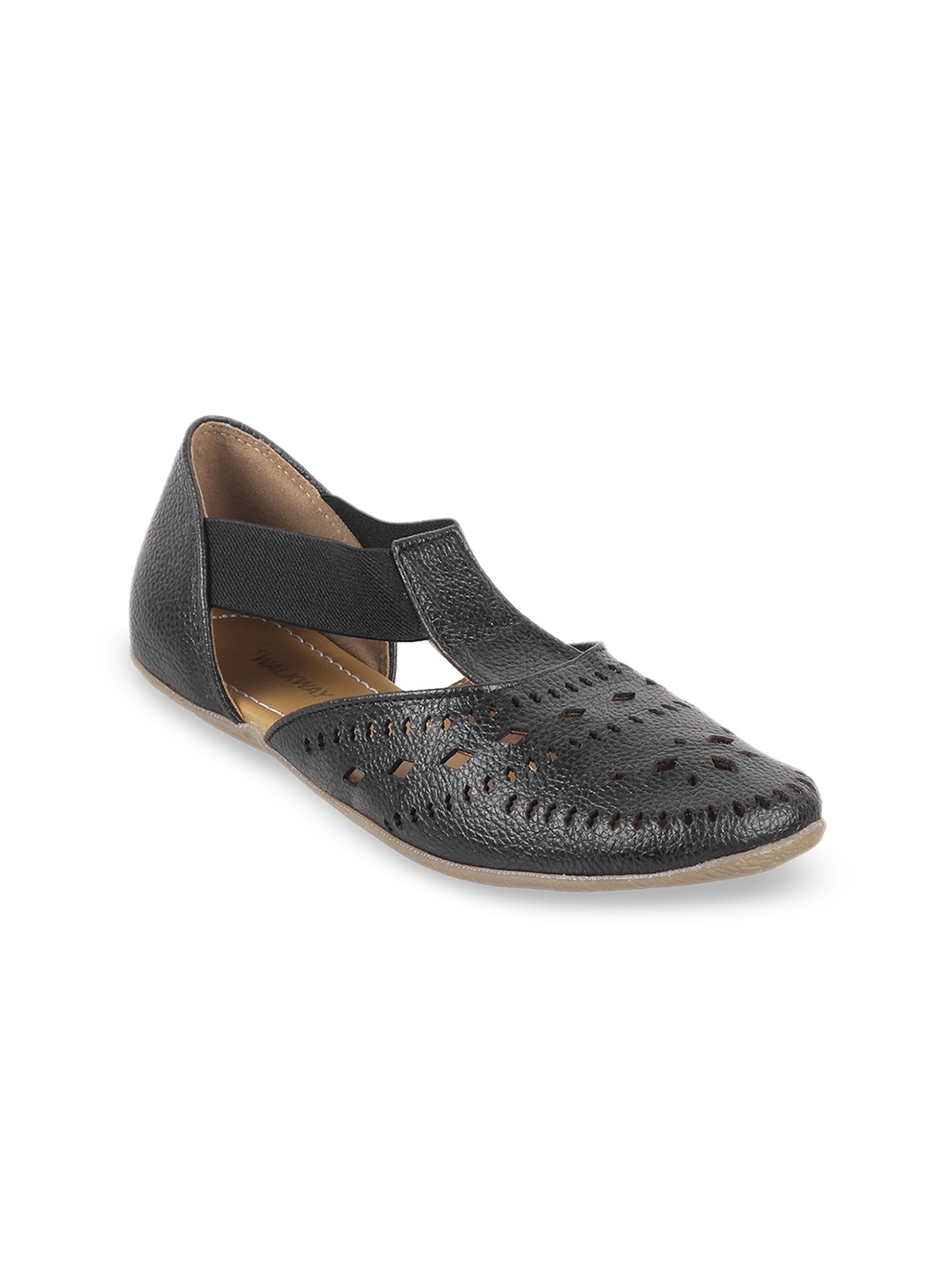 

WALKWAY by Metro Women Black Solid Ballerinas
