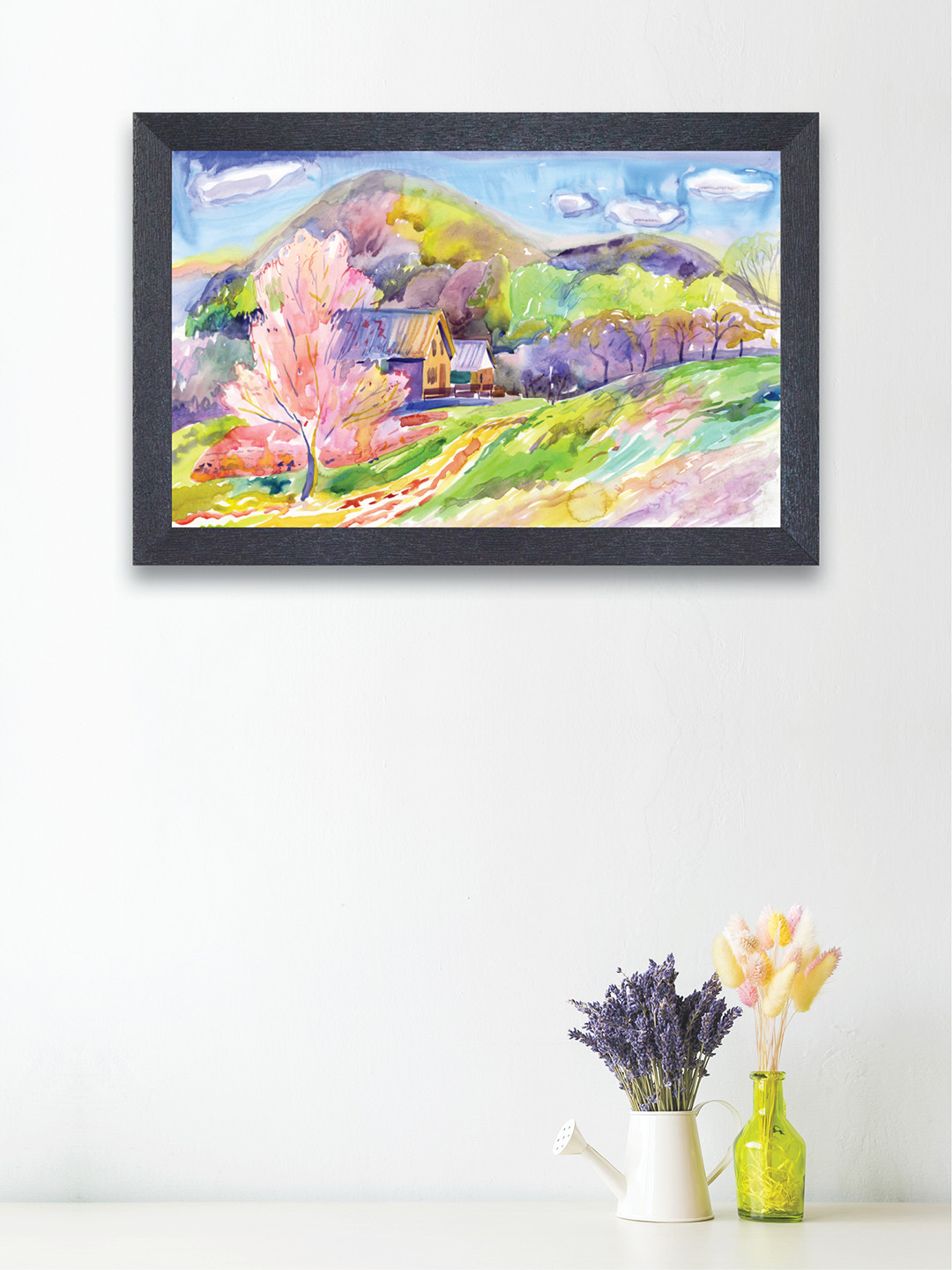 

nest ART Blue & Green Nature Framed Painting