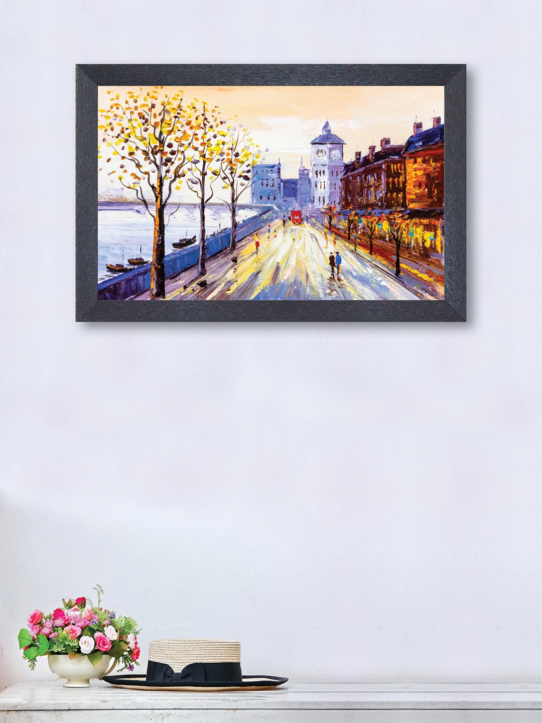 

nest ART Blue & Brown Landscape Framed Wall Art