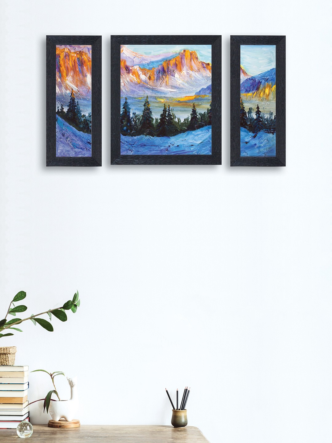 

nest ART Blue & Green Set of 3 Landscape Framed Painting