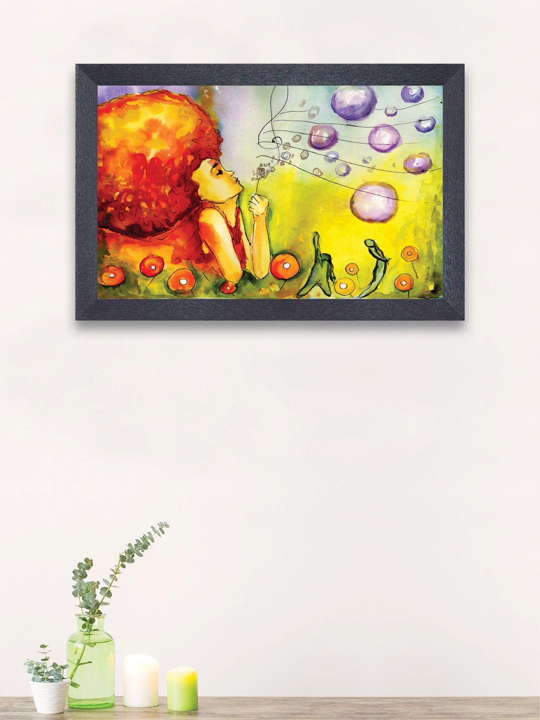 

nest ART Orange & Yellow Abstract Framed Wall Art