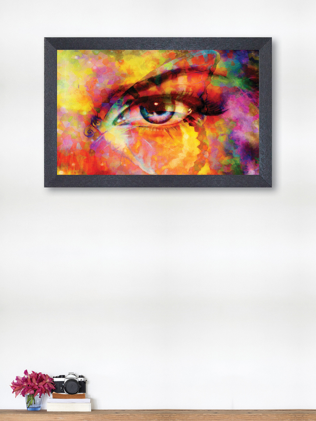 

nest ART Yellow & Orange Eye Framed Painting