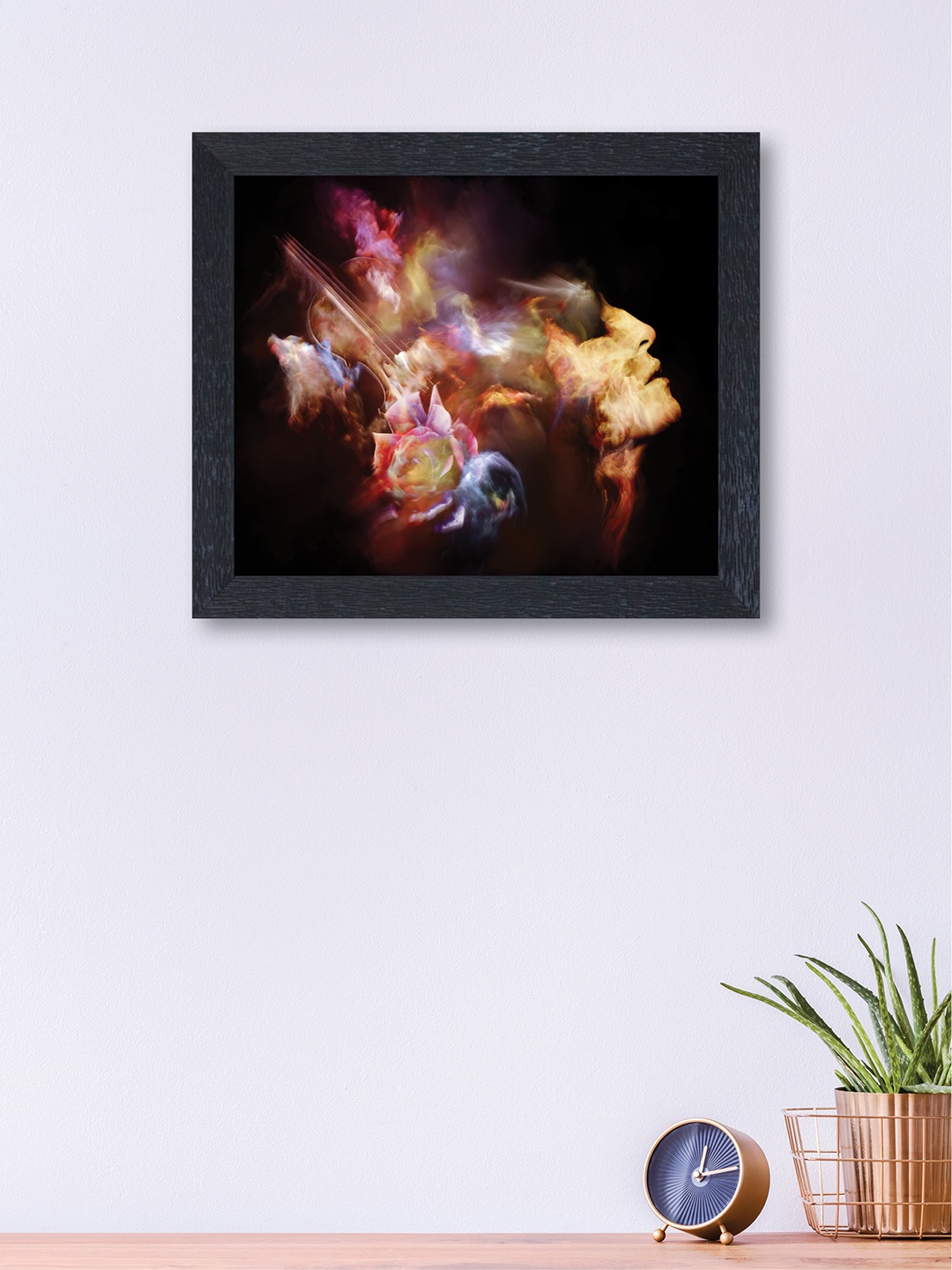 

nest ART Yellow and Pink Abstract Framed Wood Wall Art
