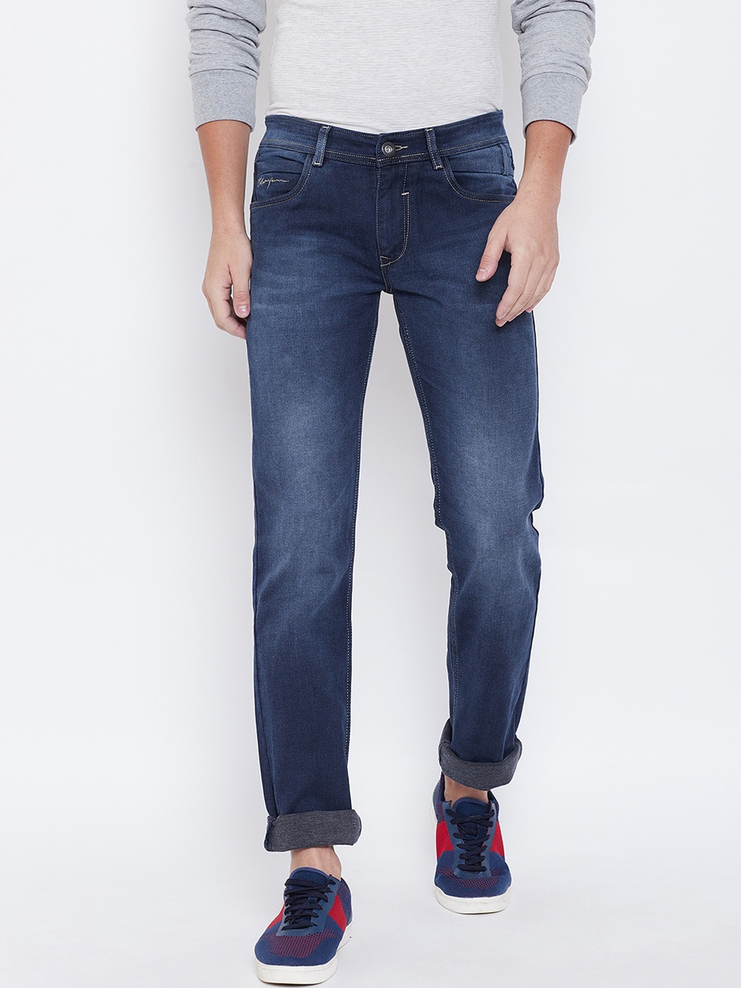 

Octave Men Blue Regular Fit Mid-Rise Clean Look Jeans