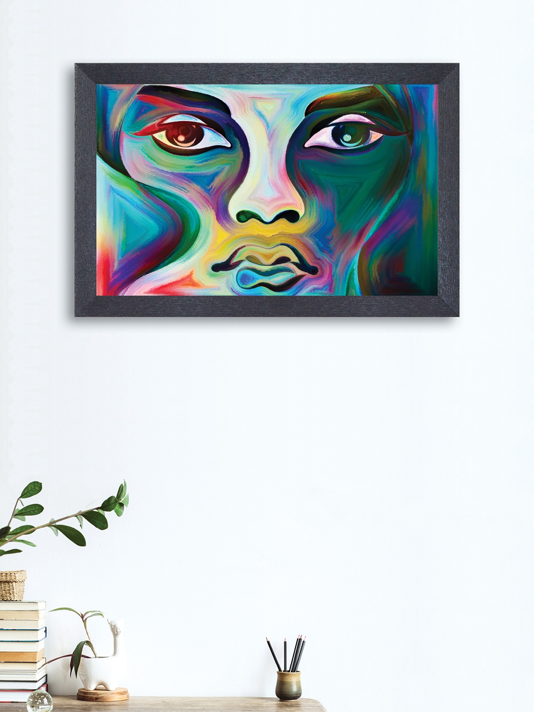

nest ART Multicolour Abstract Wall Art, Teal
