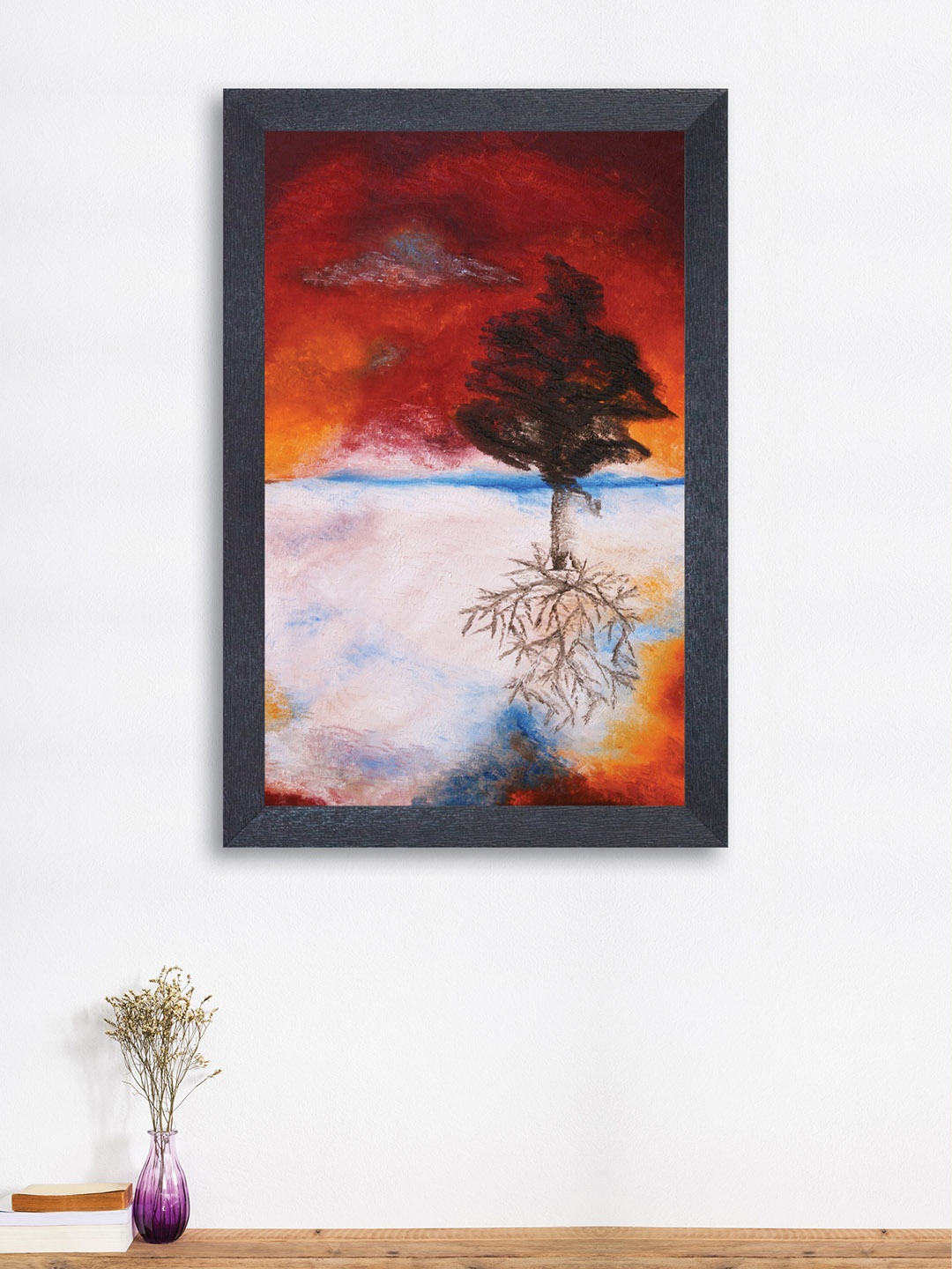 

nest ART Red & White Watercolour Framed Wall Art