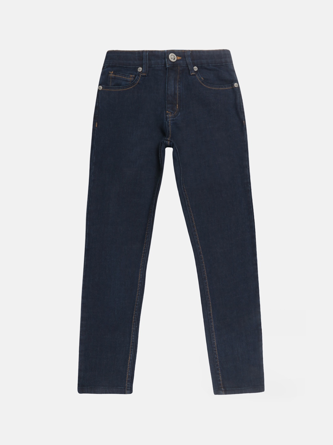 

Lil Tomatoes Boys Blue Straight Fit Mid-Rise Clean Look Stretchable Jeans
