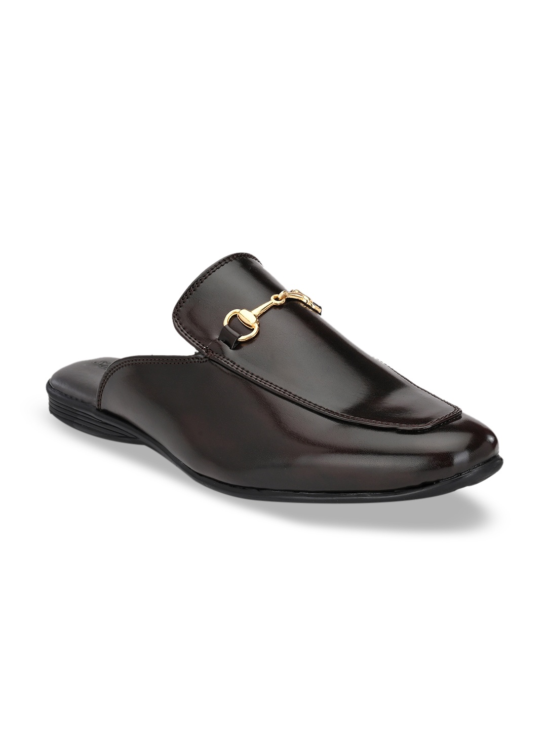

San Frissco Men Coffee Brown Mules