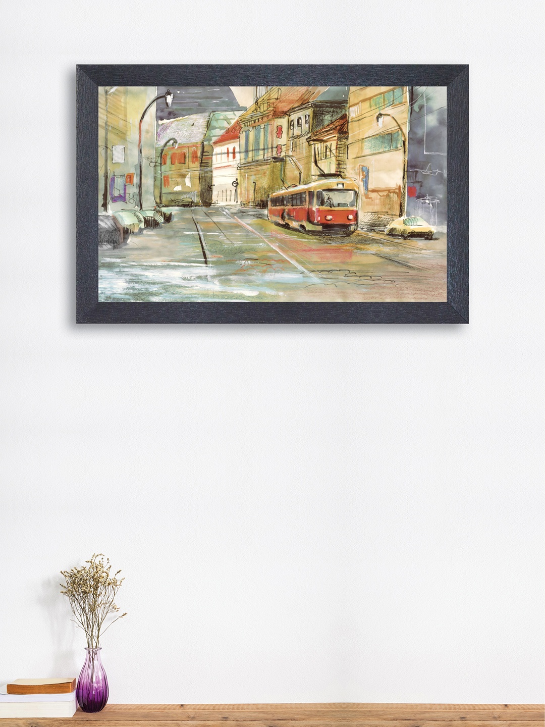 

nest ART Grey & Biege Textured Frame Abstract Wall Art