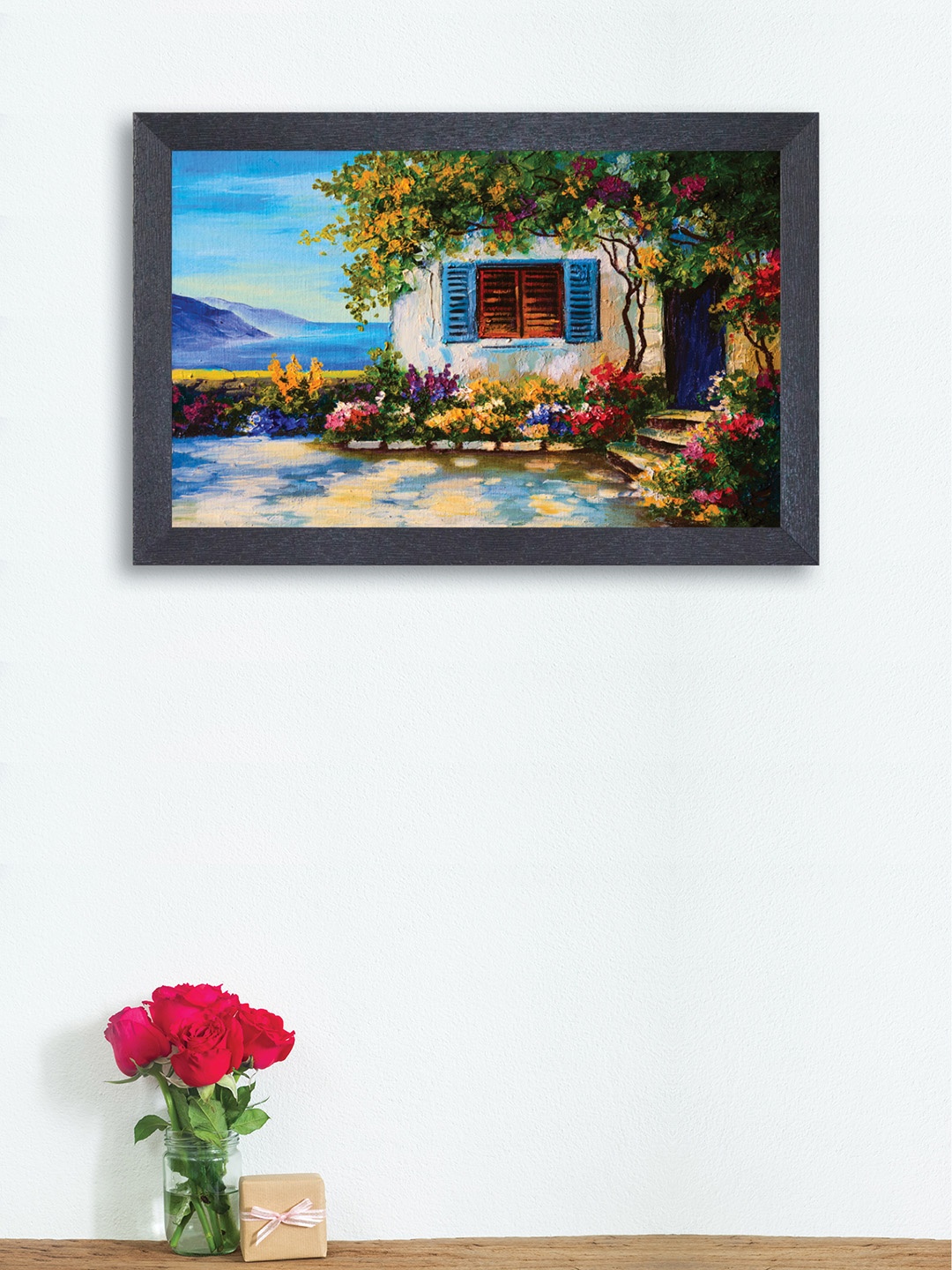 

nest ART Blue & Green Landscape Framed Painting