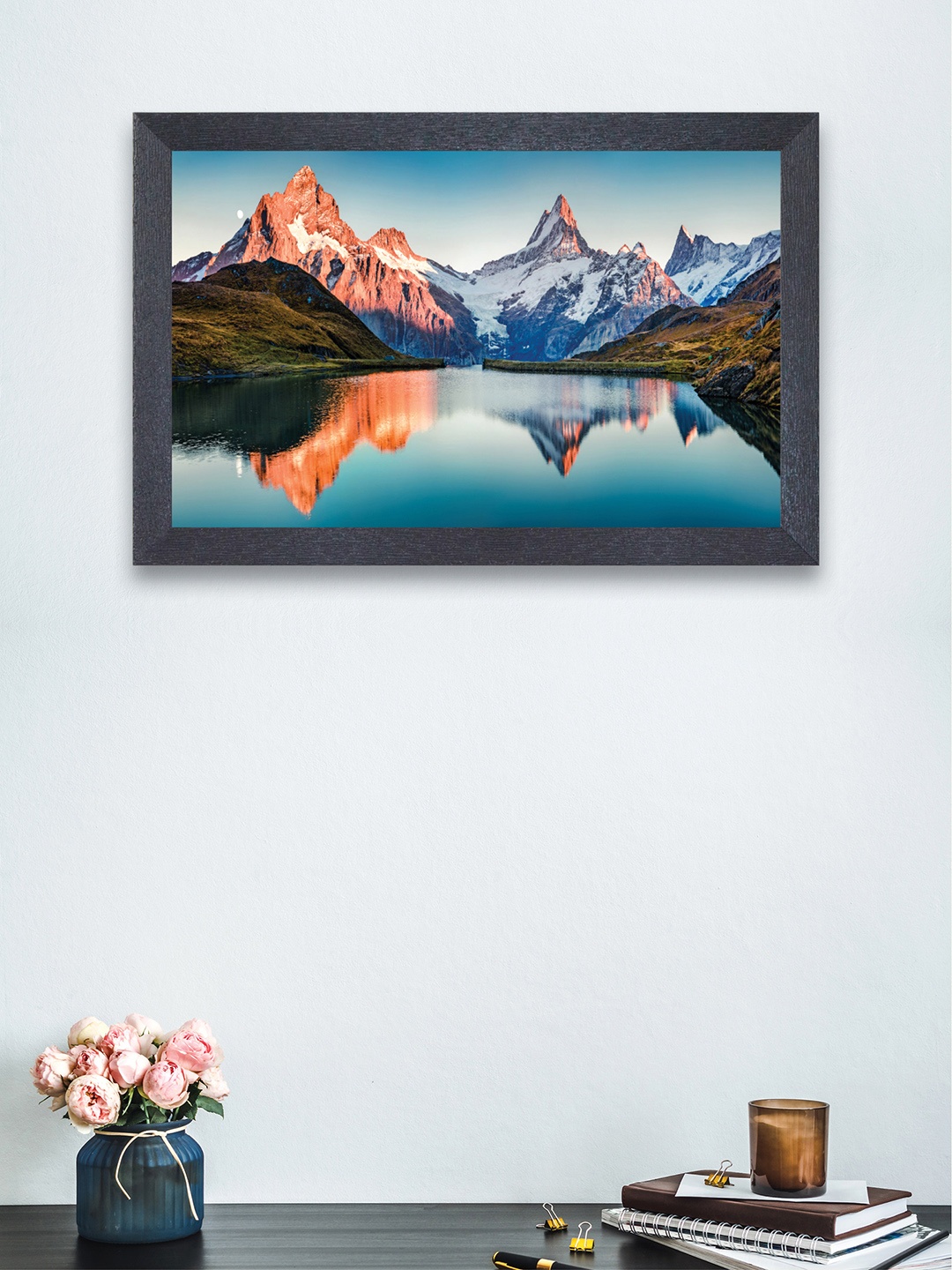 

nest ART Blue & Brown Landscape Framed Painting