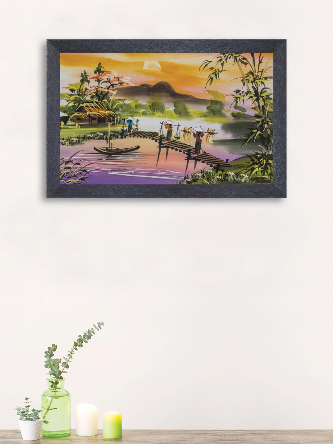 

nest ART Yellow & Green Nature Framed Wall Art