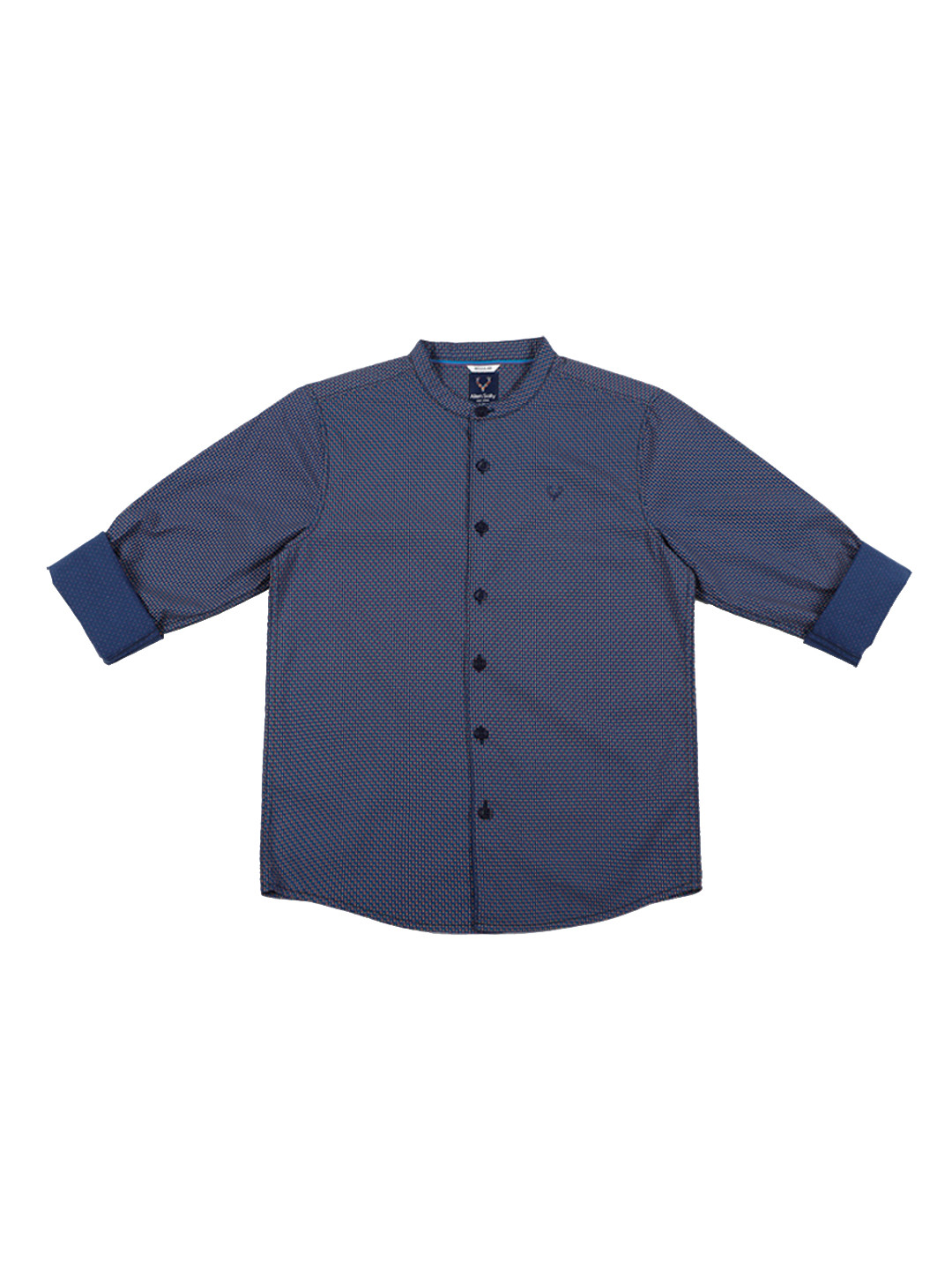 

Allen Solly Junior Boys Blue & Pink Regular Fit Printed Casual Shirt